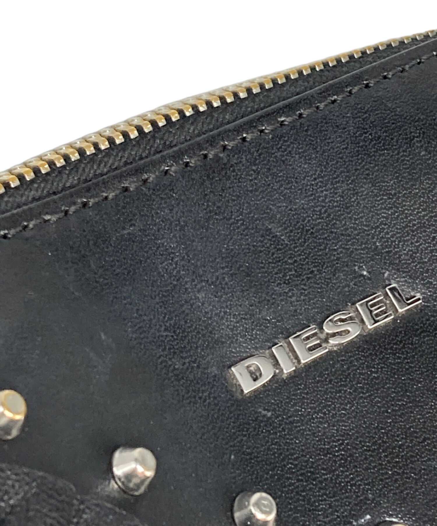 中古・古着通販】DIESEL (ディーゼル) スタッズ×レザーチェーン