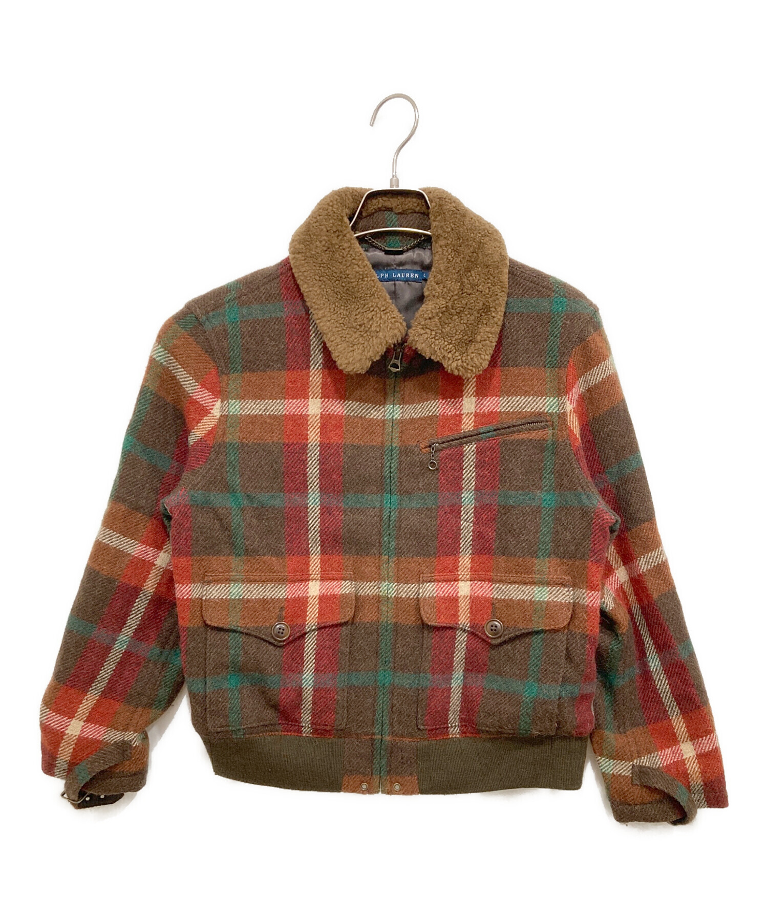 中古・古着通販】RALPH LAUREN (ラルフローレン) チェックボアブルゾン 