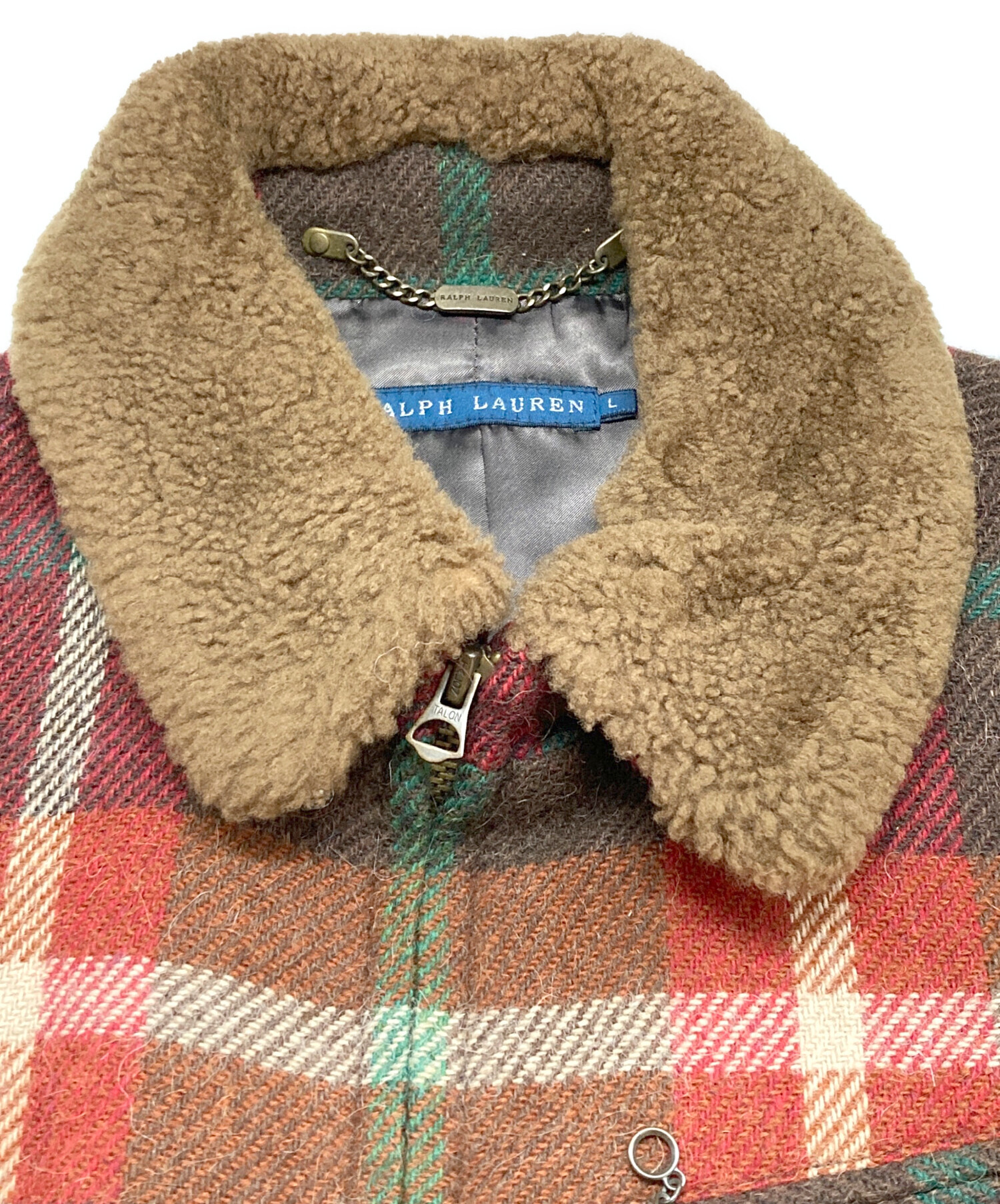 中古・古着通販】RALPH LAUREN (ラルフローレン) チェックボアブルゾン 