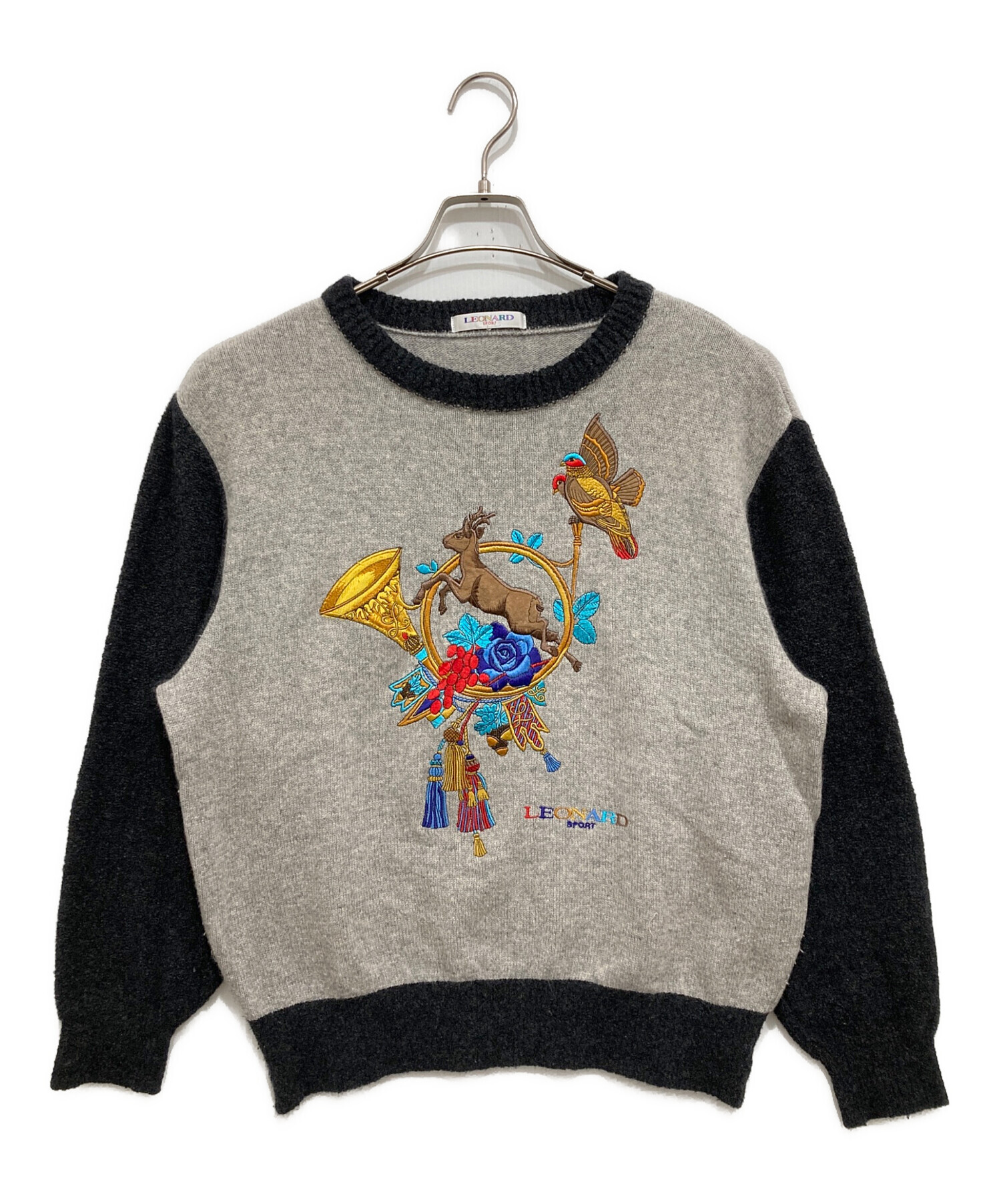中古・古着通販】LEONARD SPORT (レオナール スポーツ) 刺繍ニット  