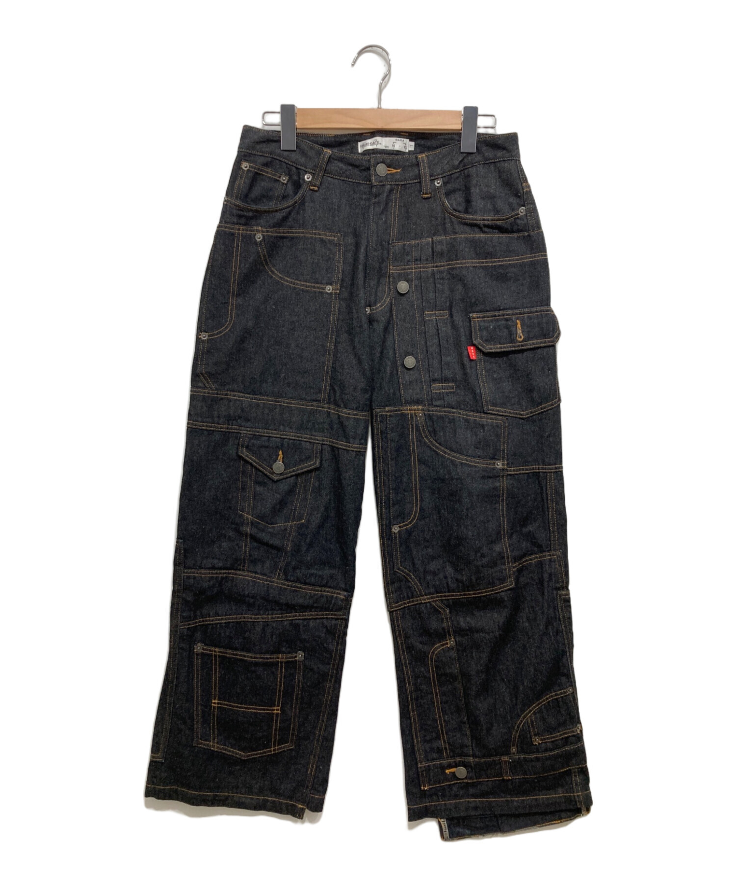 中古・古着通販】HIGH-GATE (ハイゲート) CLUSTERS DENIM PANTS 