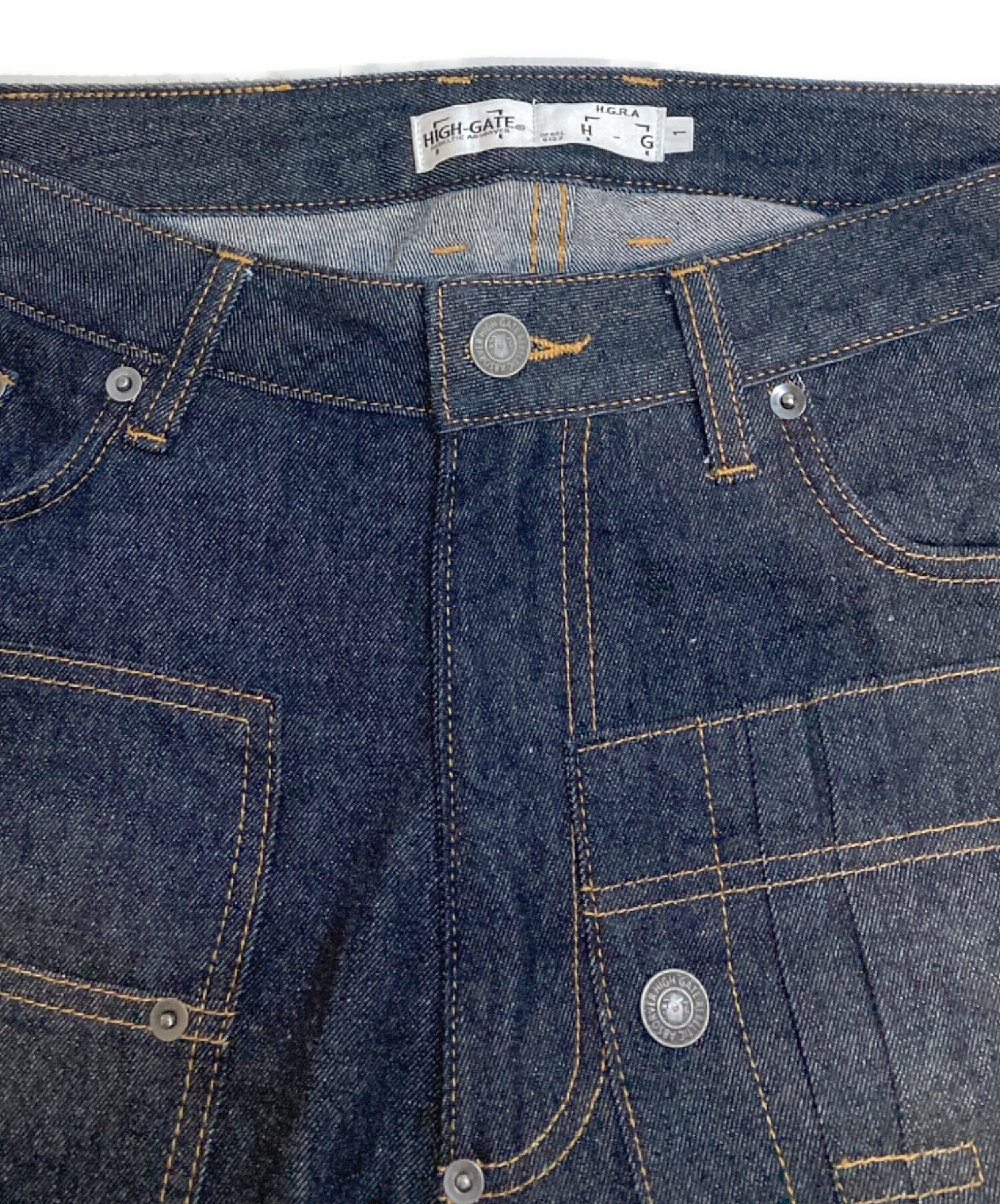 中古・古着通販】HIGH-GATE (ハイゲート) CLUSTERS DENIM PANTS 