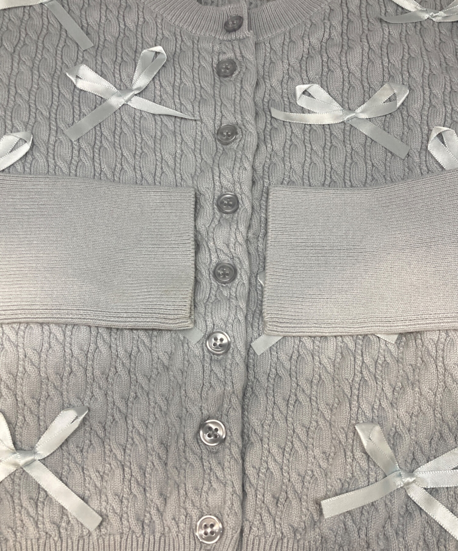 中古・古着通販】Snidel (スナイデル) リボンモチーフカーディガン