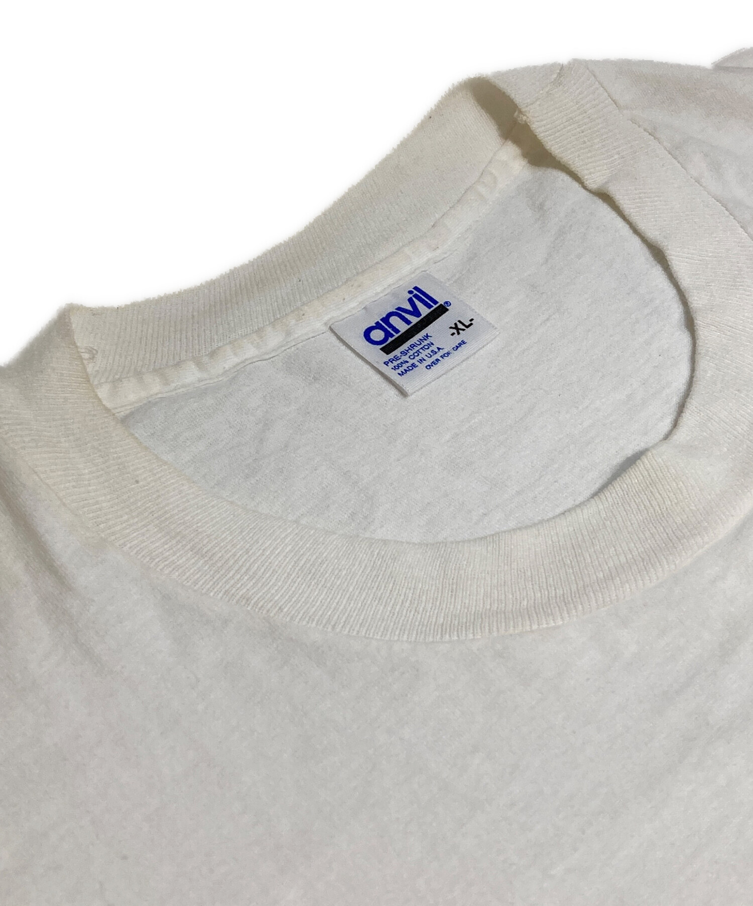 中古・古着通販】anvil (アンヴィル) 90sプリントTシャツ ホワイト 