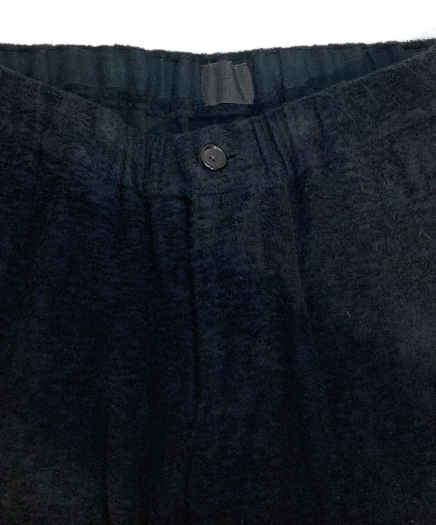 中古・古着通販】山内 (ヤマウチ) パイルジャガードパンツ ブラック