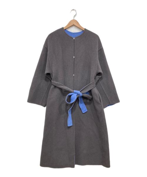 【完売品】FRAY.I.Dフレイアイディー　カシミヤ混BALLIリバーコート 中古・古着通販】FRAY ID (フレイ アイディー) カシミヤ混BALLIリバー