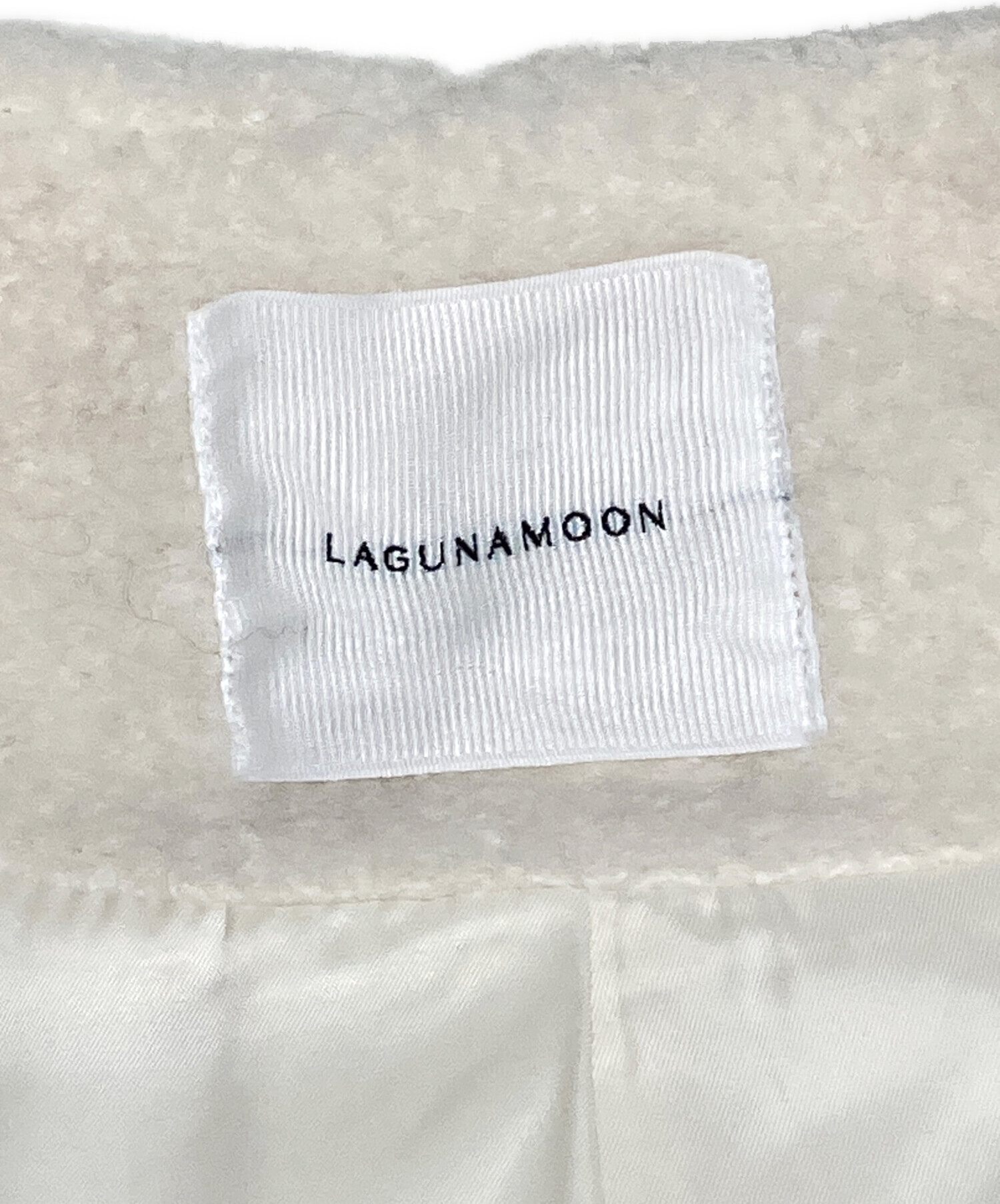 中古・古着通販】LAGUNA MOON (ラグナムーン) ボアブルゾン ホワイト 