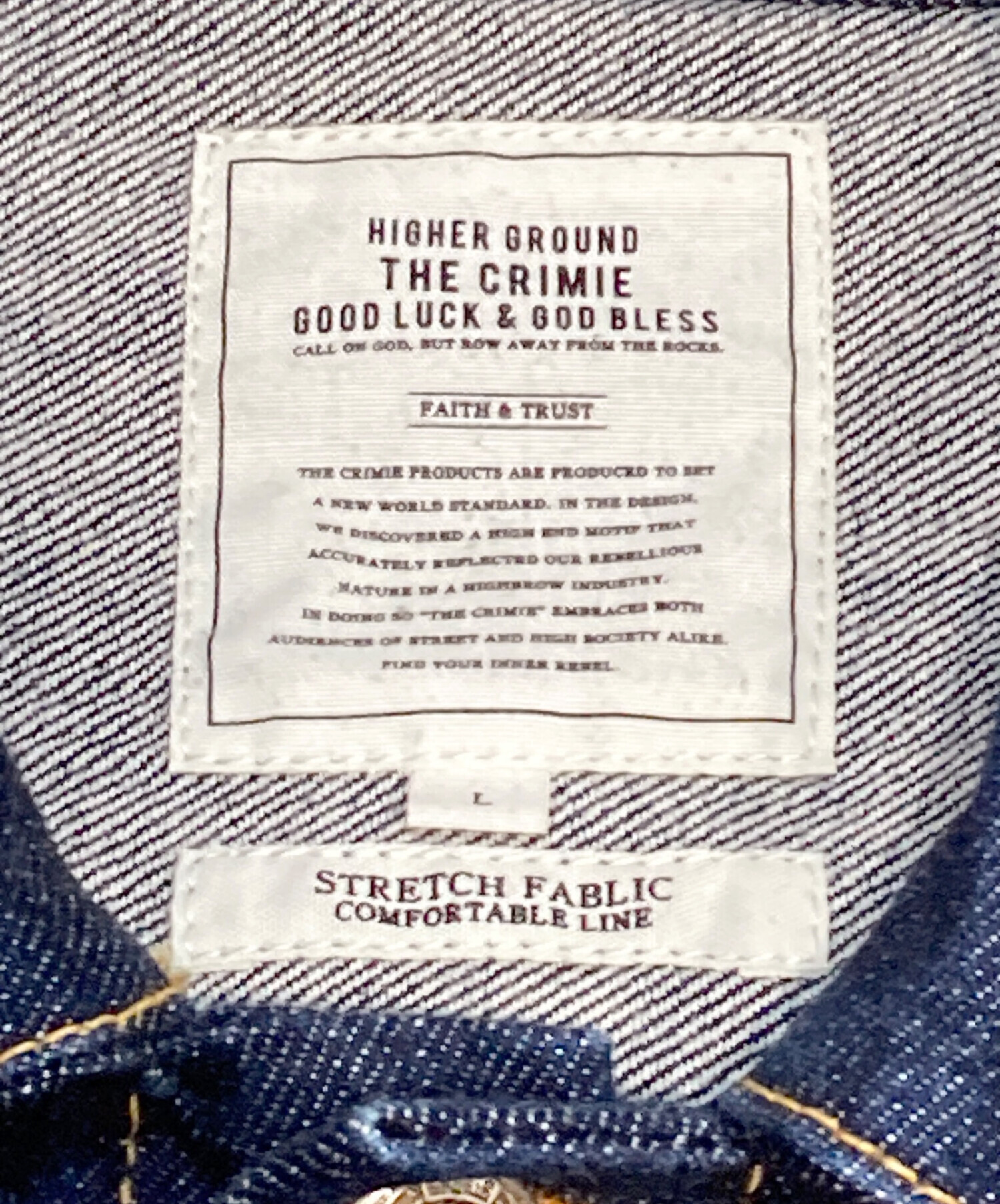 中古・古着通販】THE CRIMIE (ザ クライミー) デニムジャケット 
