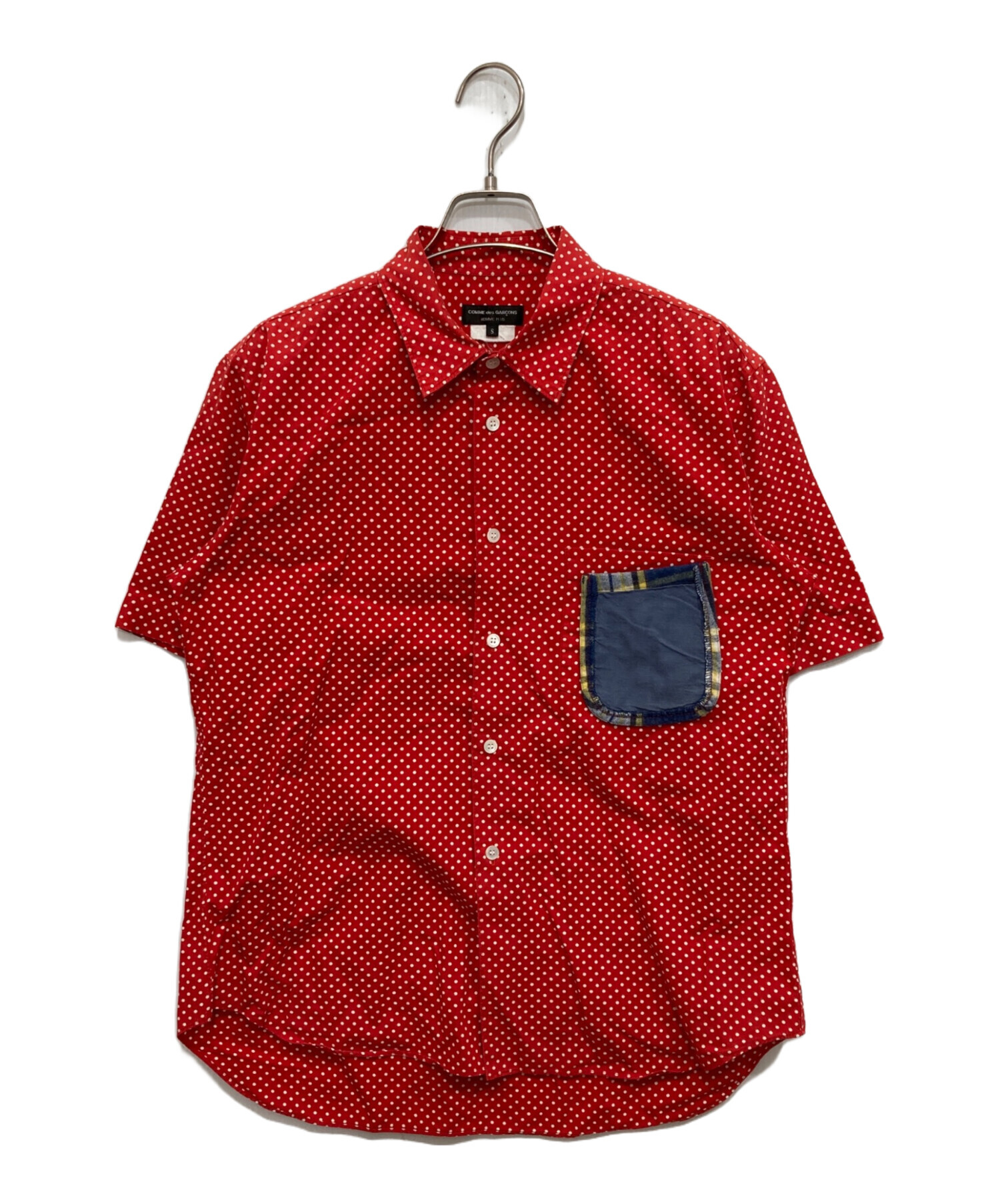 コムデギャルソンオムプリュス　半袖シャツ　サイズS コムデギャルソンオムプリュス Sサイズ 半袖シャツ - メルカリ