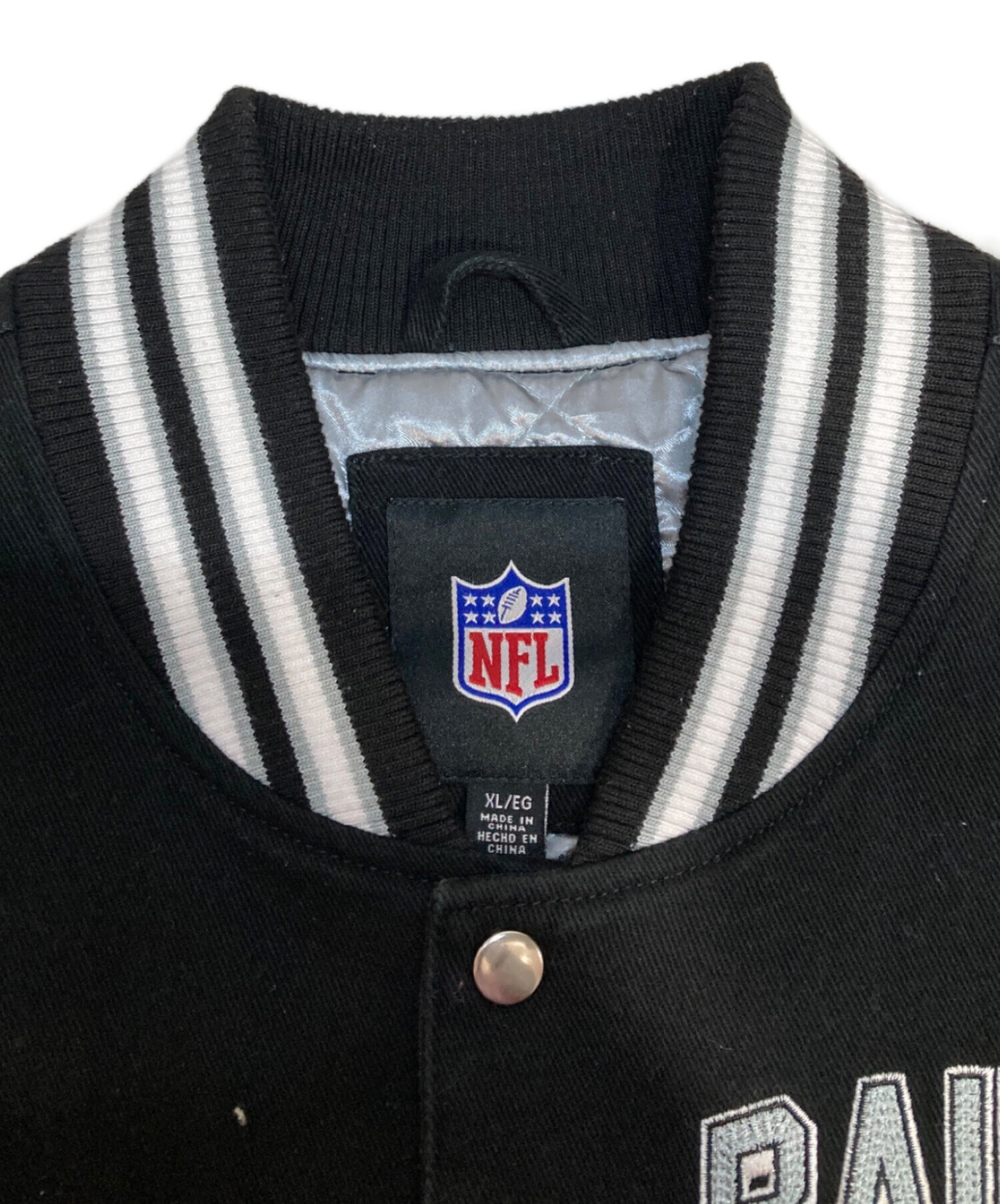 中古・古着通販】NFL (エヌエフエル) コットンスタジャン ブラック 