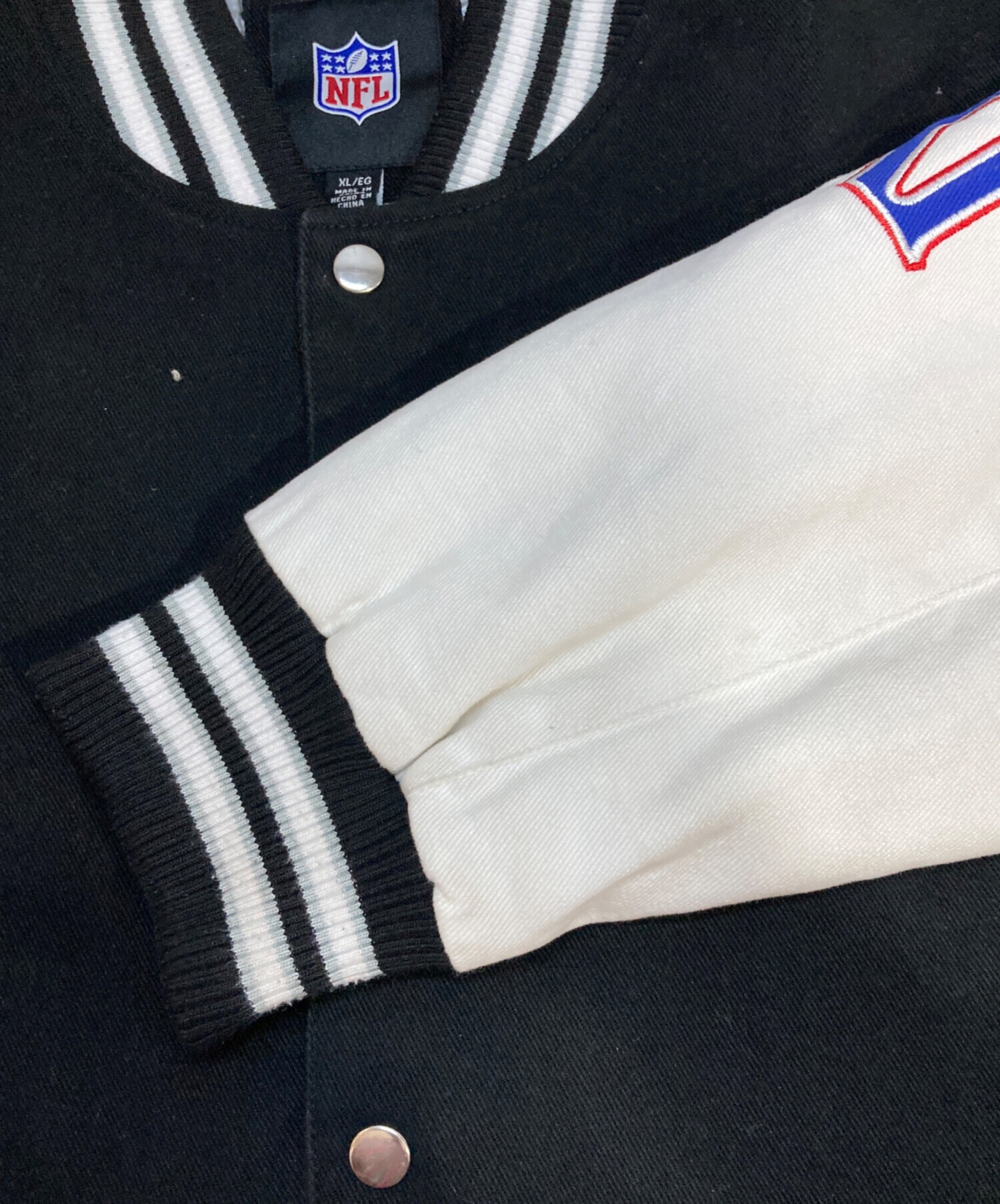 NFL / スカジャン/XL/コットン/BRD 中古・古着通販】NFL (エヌエフエル) コットンスタジャン ブラック