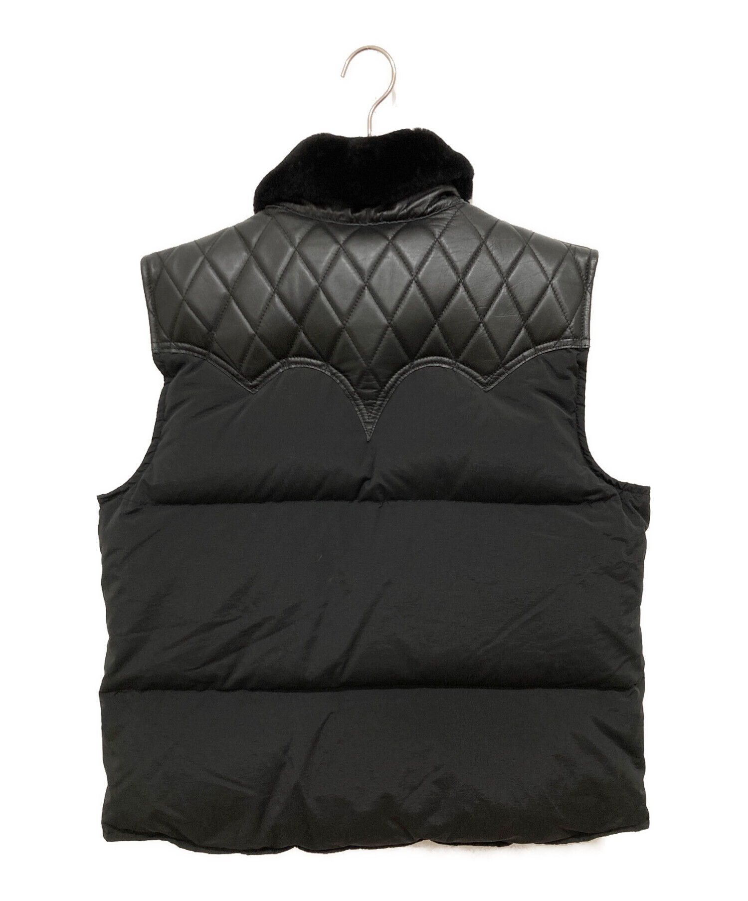 中古・古着通販】SKULL FLIGHT (スカルフライト) レザー切替ダウン