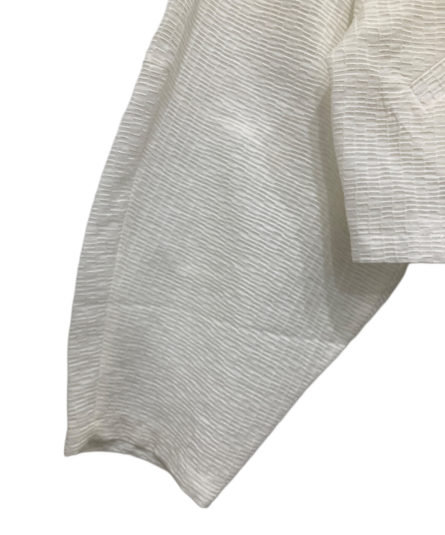 中古・古着通販】roughlow (ラフロー) sheer jaguard blouson ホワイト