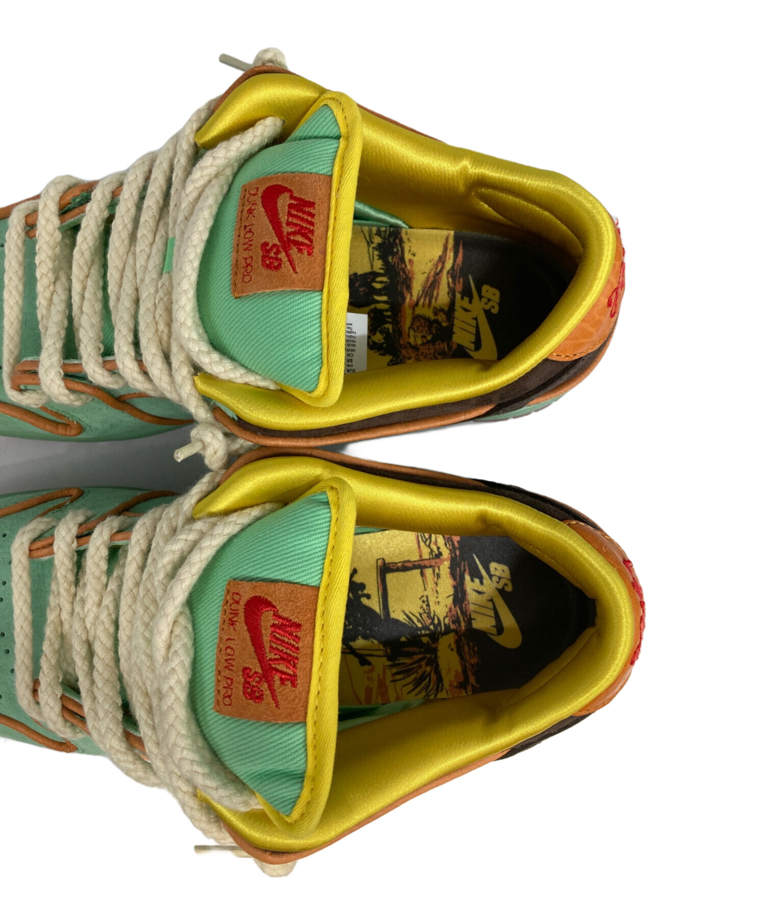 中古・古着通販】NIKE SB (ナイキエスビー) Dunk Low Pro 黄緑 サイズ