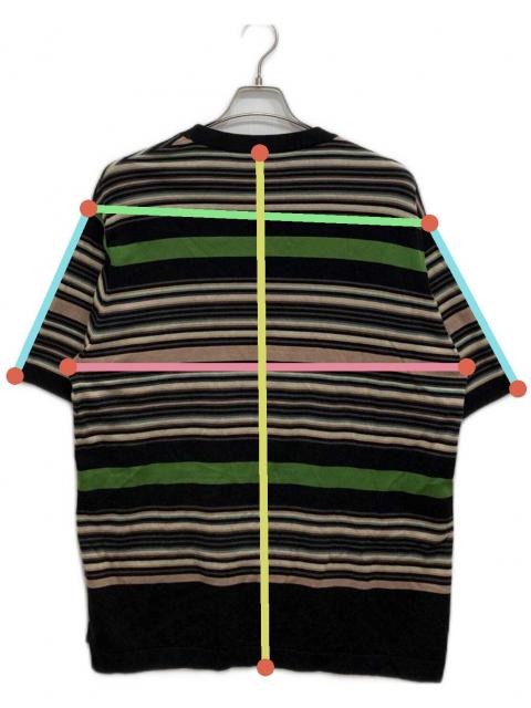中古・古着通販】CABaN (キャバン) コットン マルチボーダー クルー