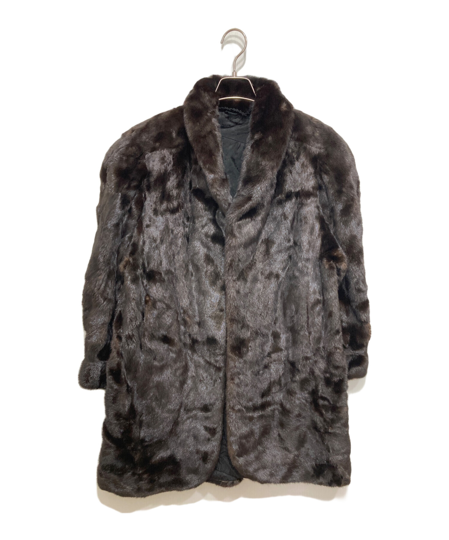 レディース 美品◎BLACK GLAMA ブラックグラマ ファーコート 毛皮 袖太 