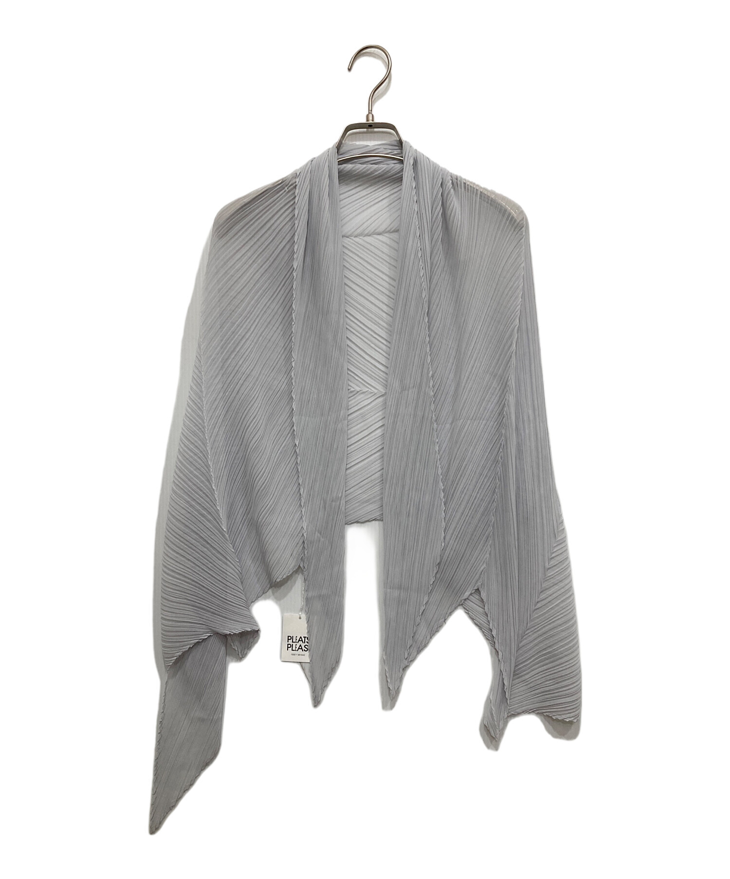 プリーツプリーズ PLEATS PLEASE グレージュ 中古・古着通販】PLEATS PLEASE (プリーツプリーズ) プリーツスカーフ