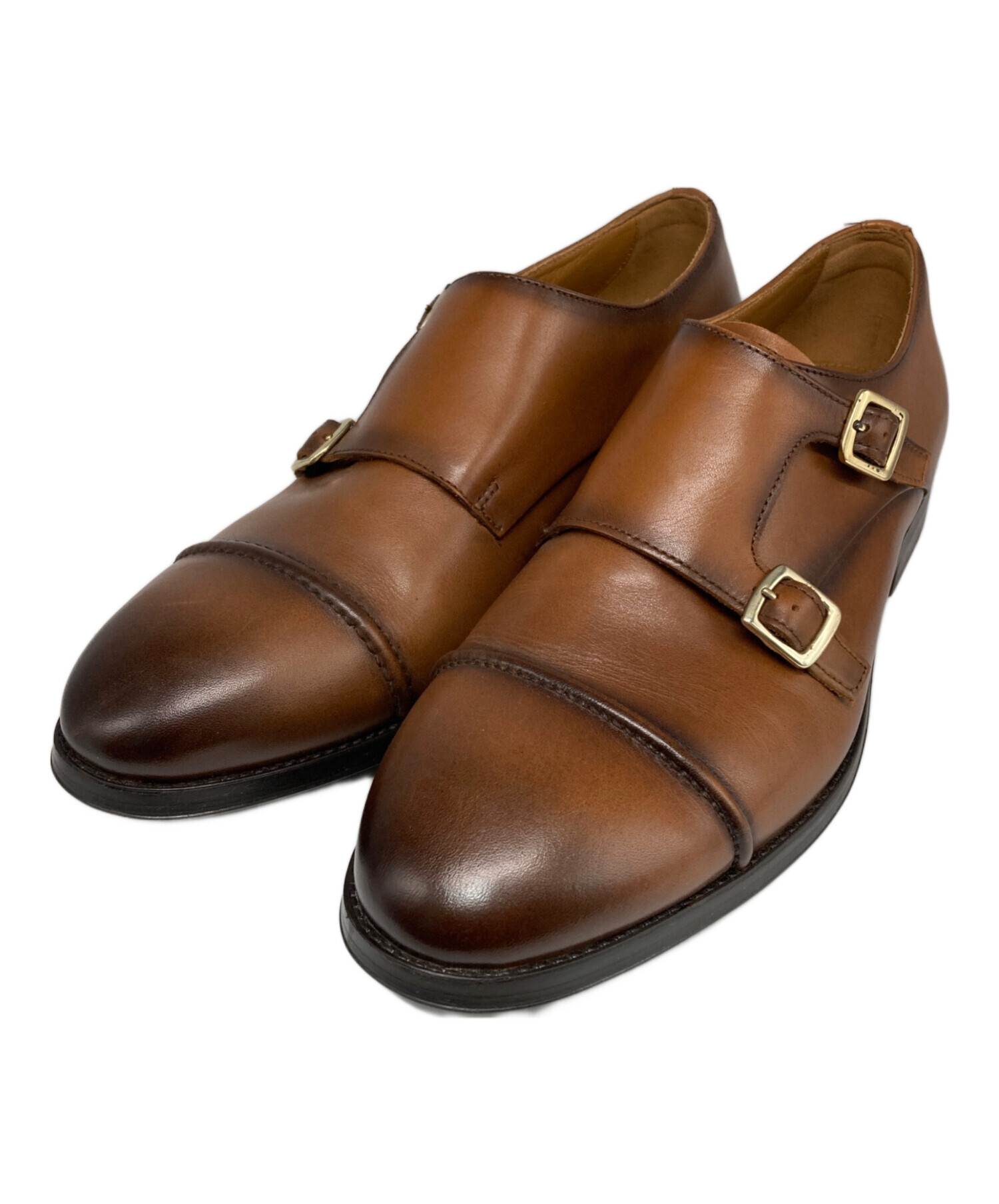 B06427 未使用品 HARRIS モンクストラップ レザーシューズ：44 B06427 未使用品 HARRIS モンクストラップ レザーシューズ：44