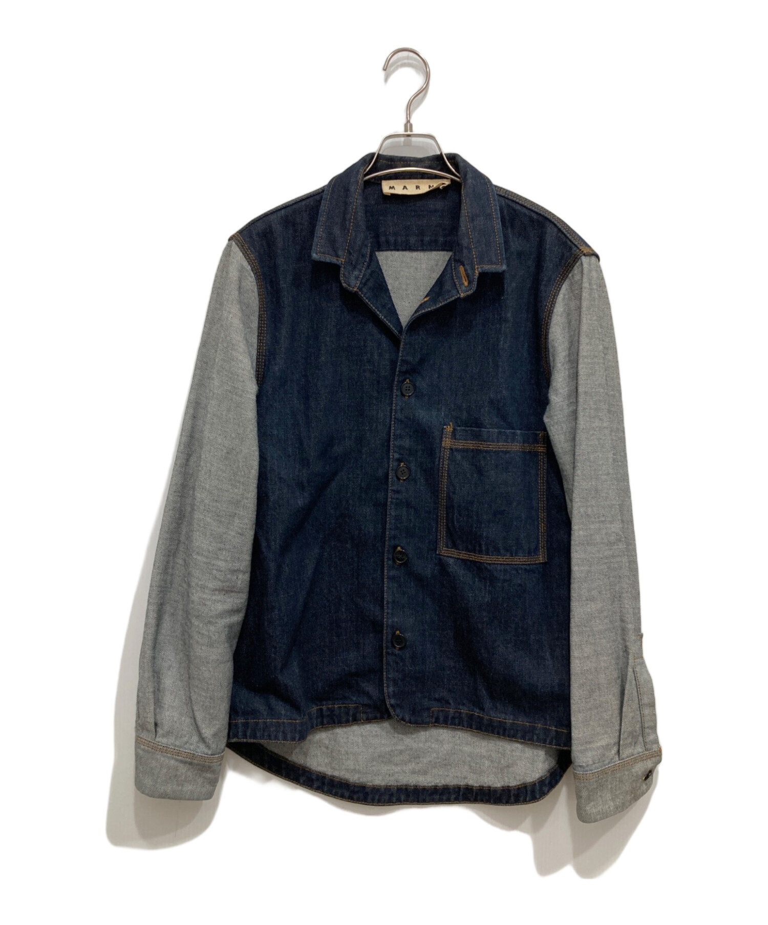 中古・古着通販】MARNI (マルニ) デニムジャケット ネイビー サイズ:46 