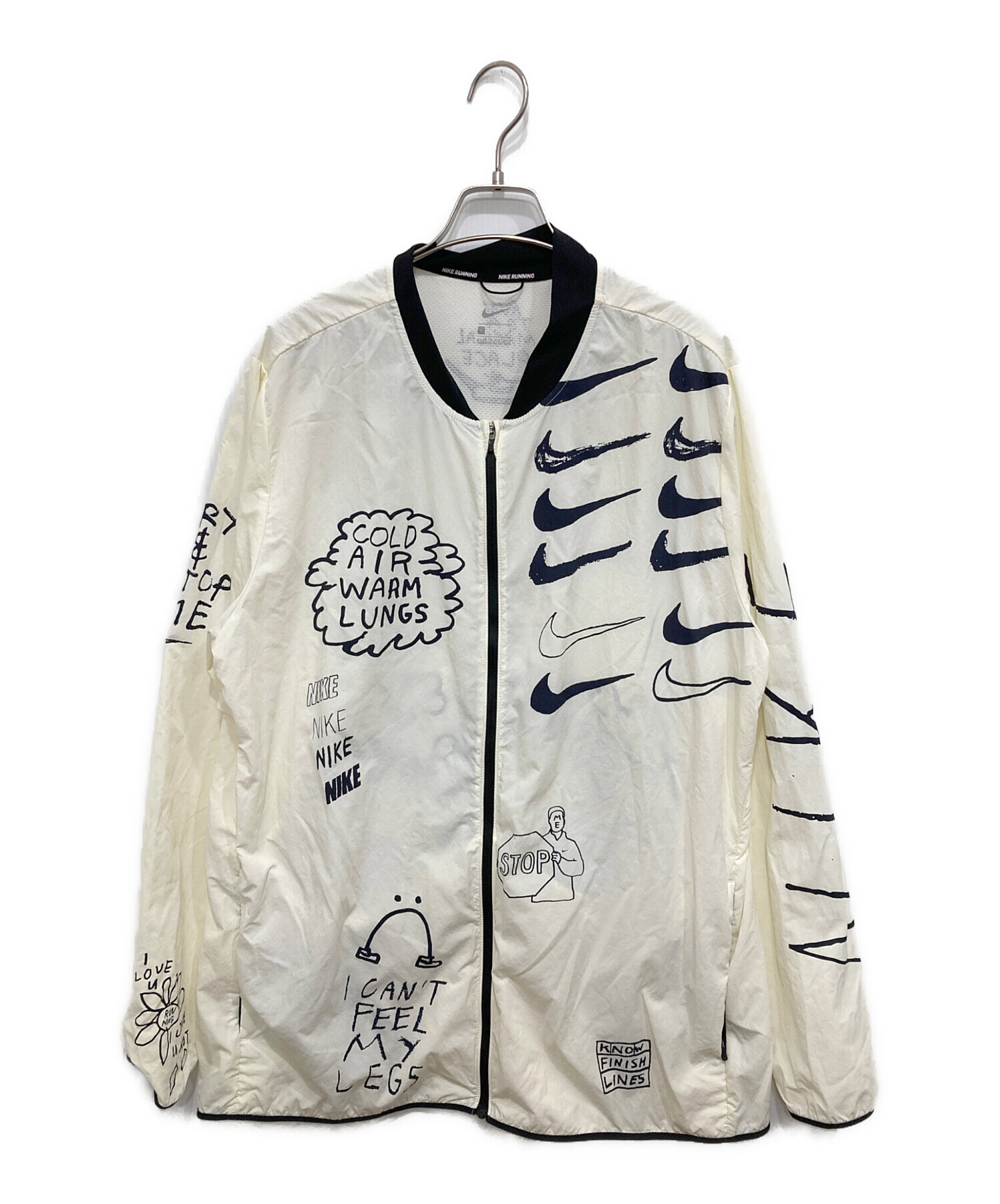 中古・古着通販】NIKE (ナイキ) Nathan Bell ジャケット ホワイト 
