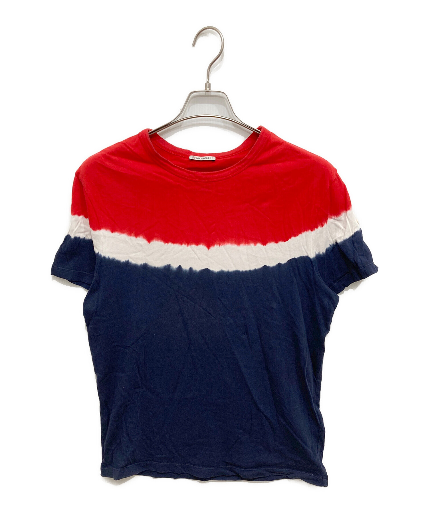 MONCLER モンクレール Tシャツ・カットソー M 赤 【古着】【中古】【送料無料】 MONCLER - MONCLER モンクレール Tシャツ・カットソー M 赤 【古着