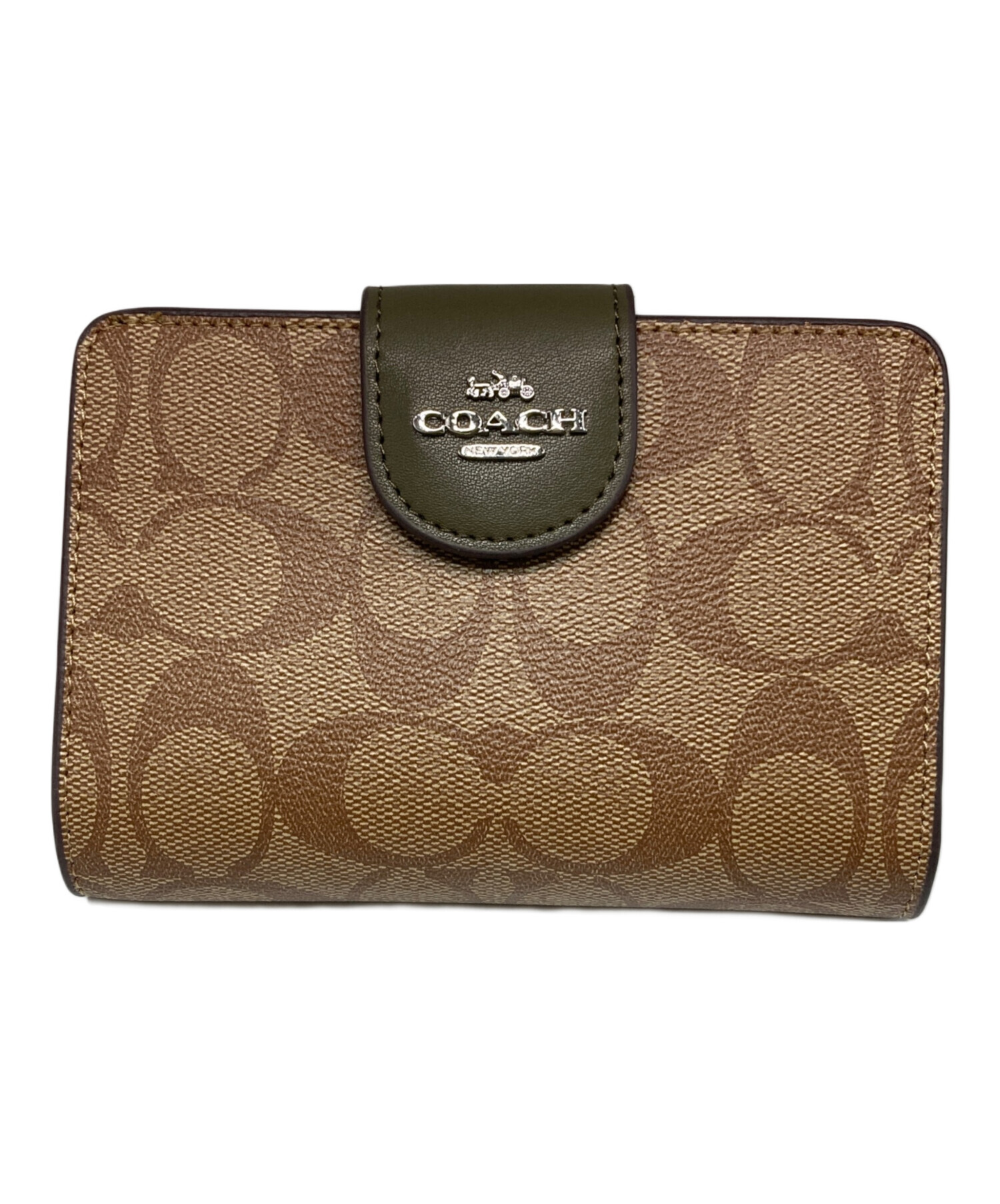 中古・古着通販】COACH (コーチ) 2つ折り財布 ブラウン 未使用品 
