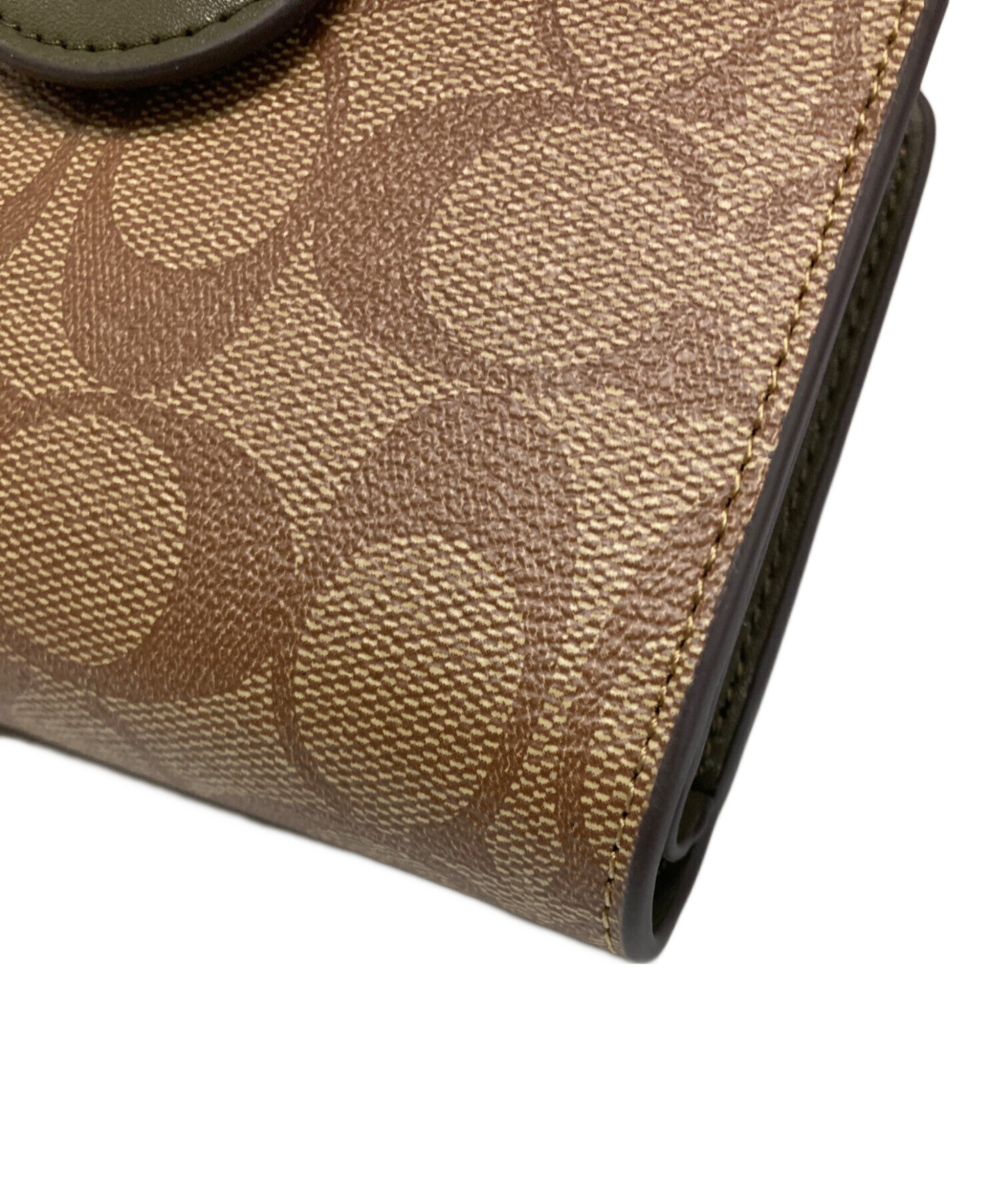 中古・古着通販】COACH (コーチ) 2つ折り財布 ブラウン 未使用品 