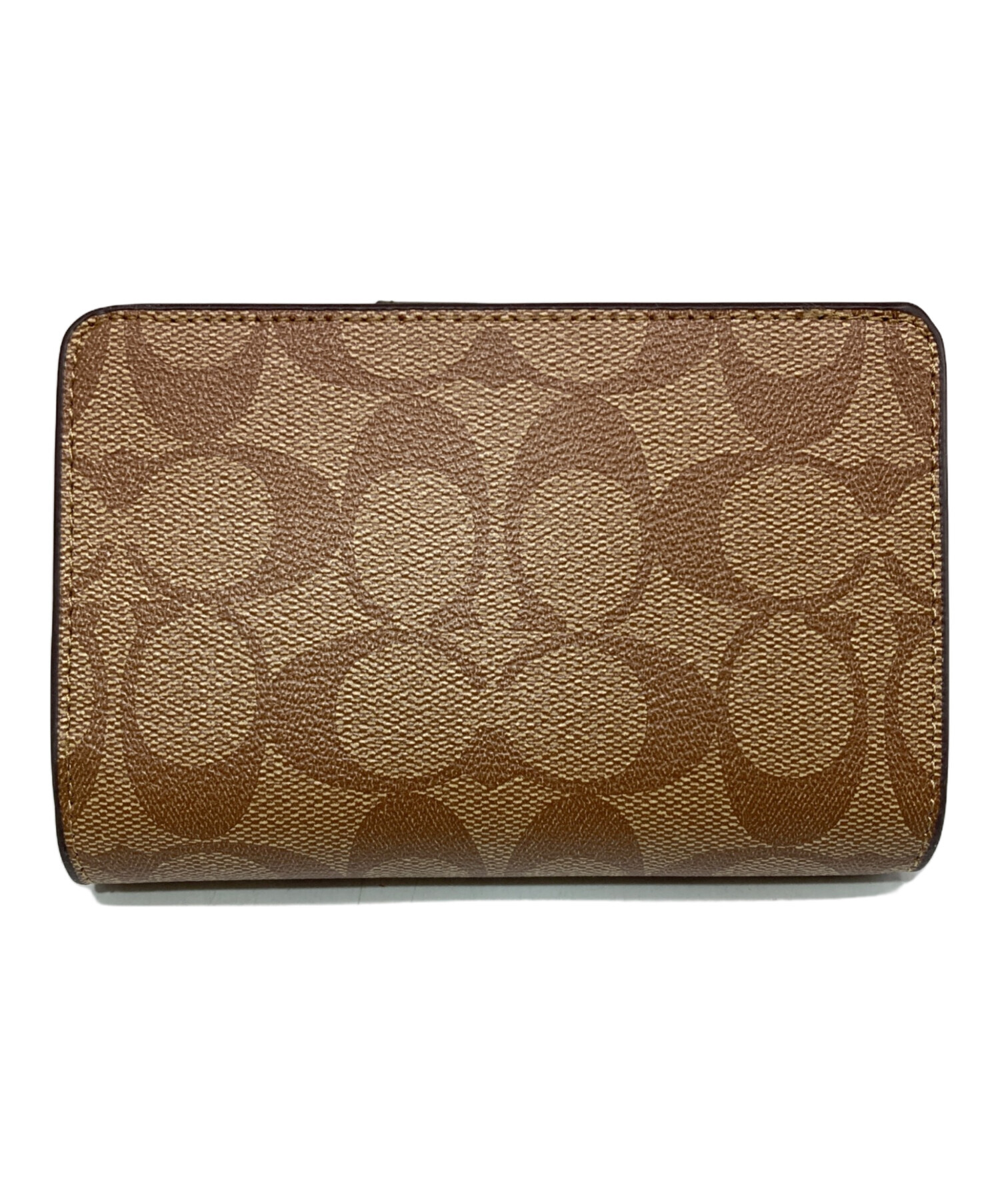 中古・古着通販】COACH (コーチ) 2つ折り財布 ブラウン 未使用品 