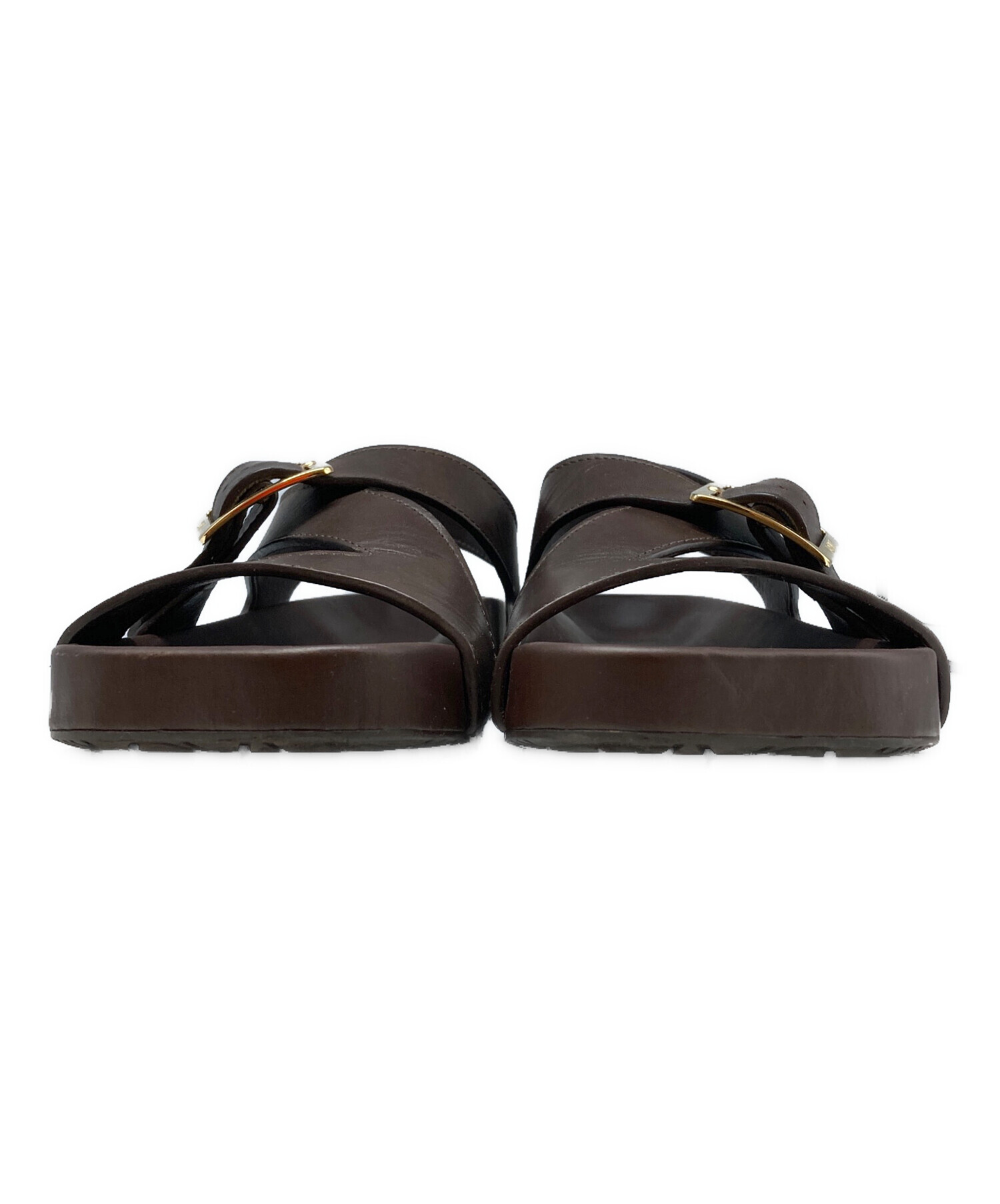 中古・古着通販】LOEWE (ロエベ) EASE SANDAL BUCKLE ブラウン サイズ
