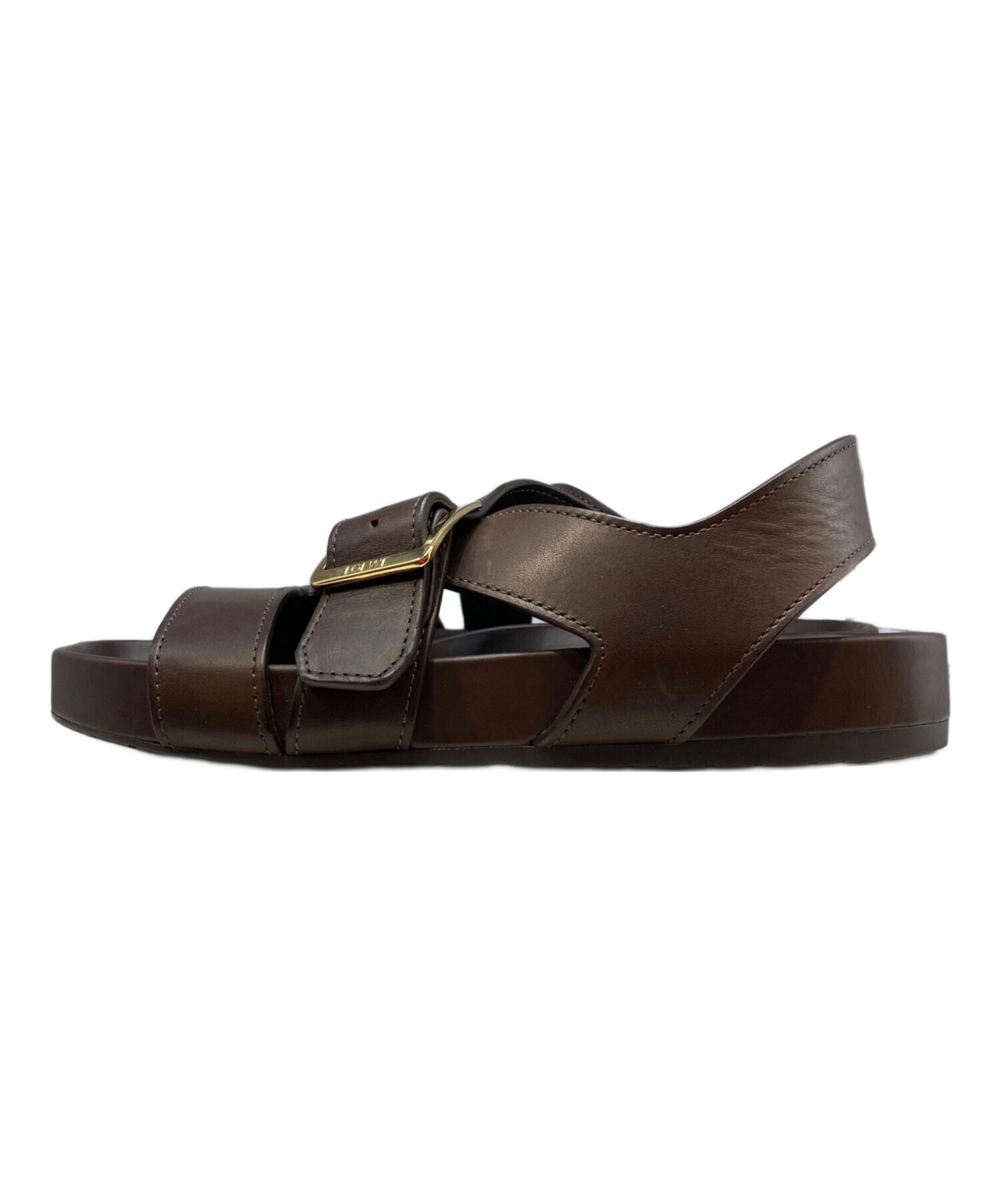 中古・古着通販】LOEWE (ロエベ) EASE SANDAL BUCKLE ブラウン サイズ