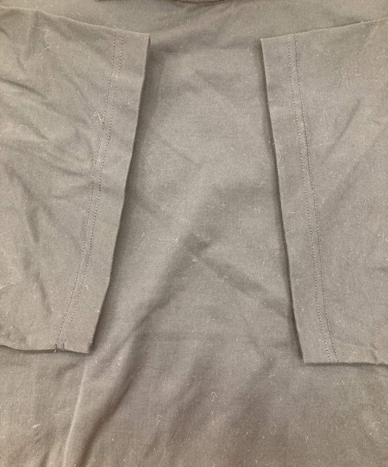 中古・古着通販】KOLOR (カラー) 襟ニットドッキングTシャツ ブラック