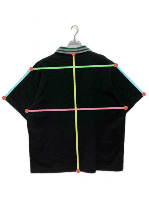 中古・古着通販】KOLOR (カラー) 襟ニットドッキングTシャツ ブラック