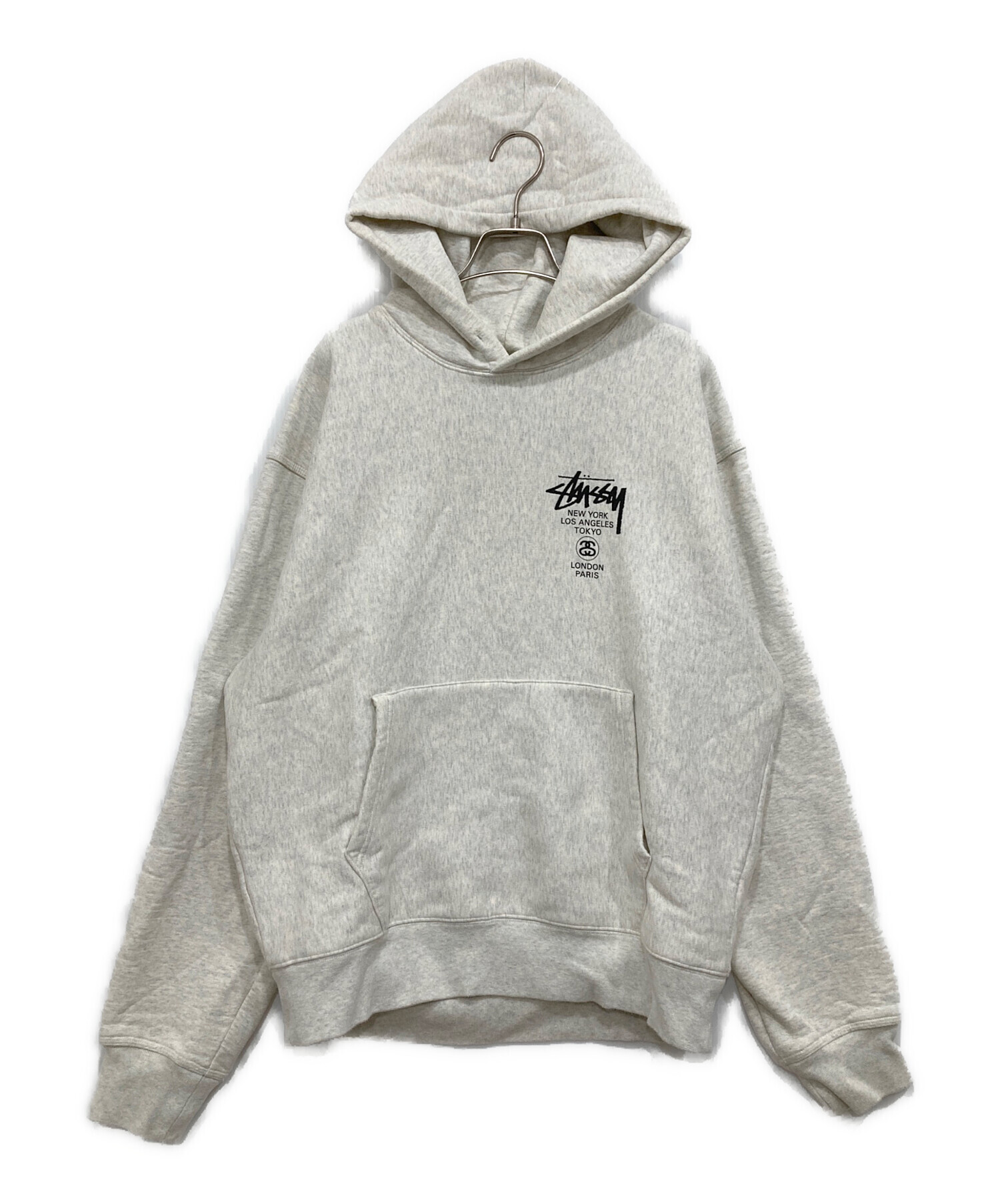 Stüssy グレー パーカーXL 【公式通販】 Stüssy グレー パーカーXL 【公式通販】