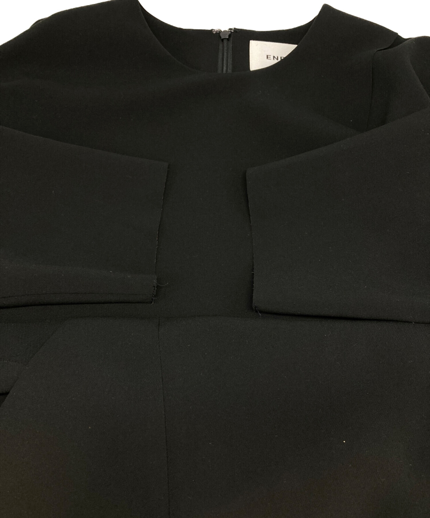 中古・古着通販】ENFOLD (エンフォルド) デザインカットソー ブラック
