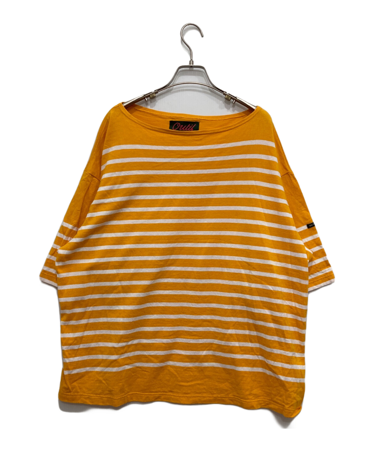 中古・古着通販】OUTIL (ウティ) ボーダーTシャツ イエロー サイズ:3 