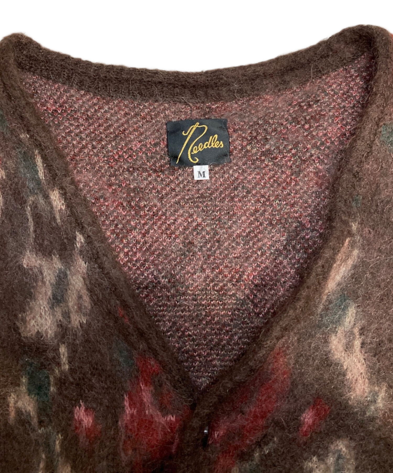 中古・古着通販】Needles (ニードルズ) Mohair Cardigan Rose ブラウン