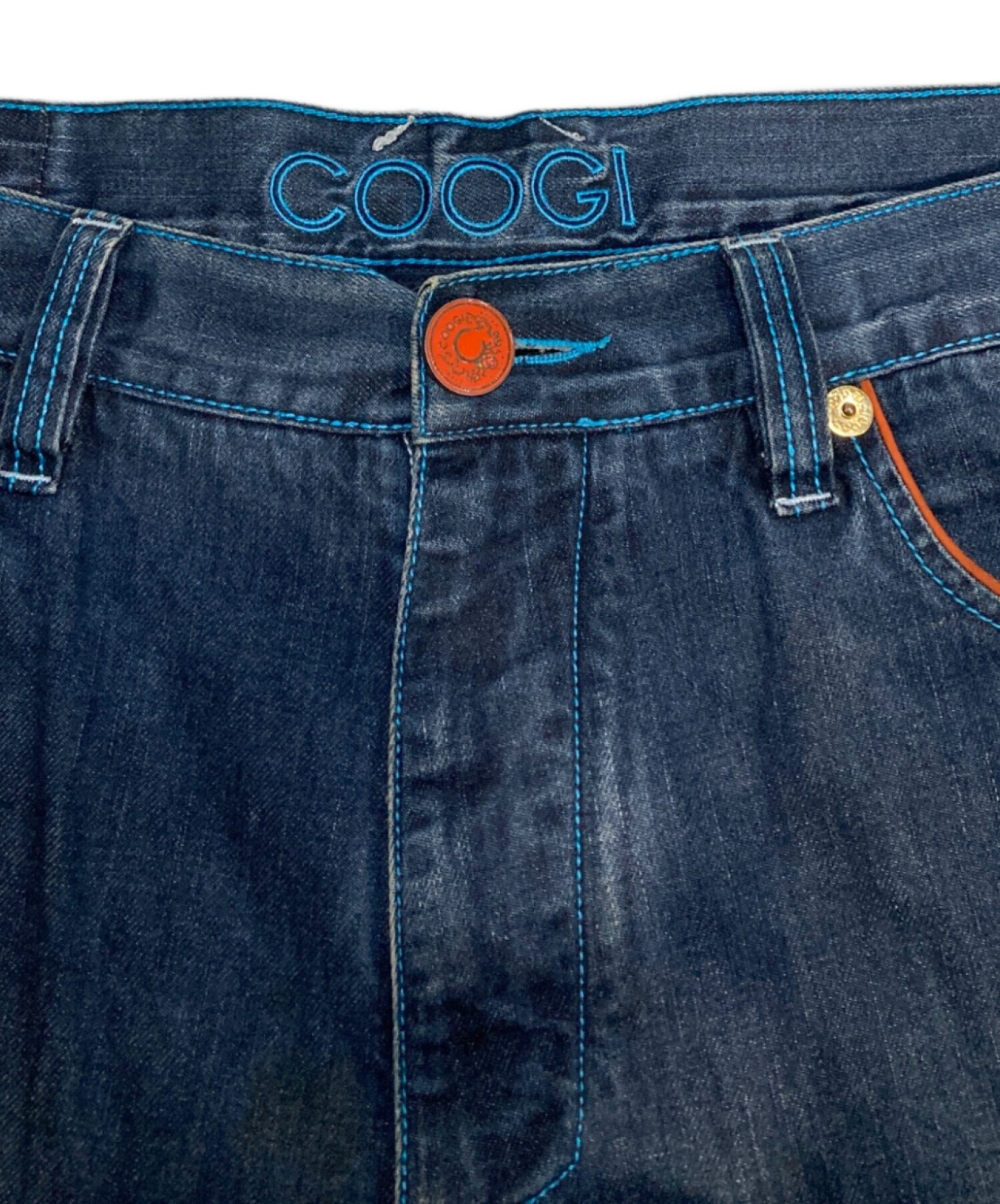 中古・古着通販】COOGI (クージー) 刺繍デニムパンツ インディゴ