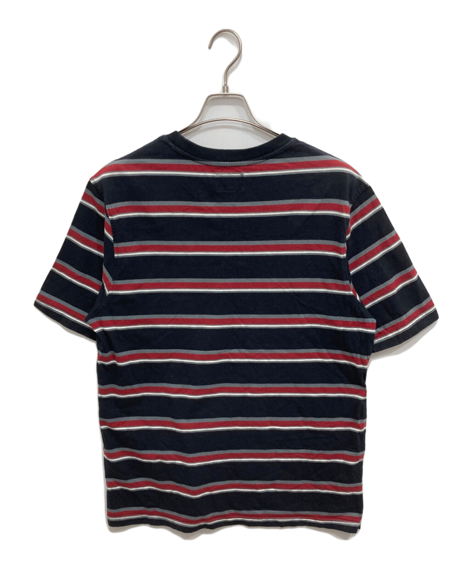 中古・古着通販】stussy (ステューシー) ボーダーTシャツ ネイビー