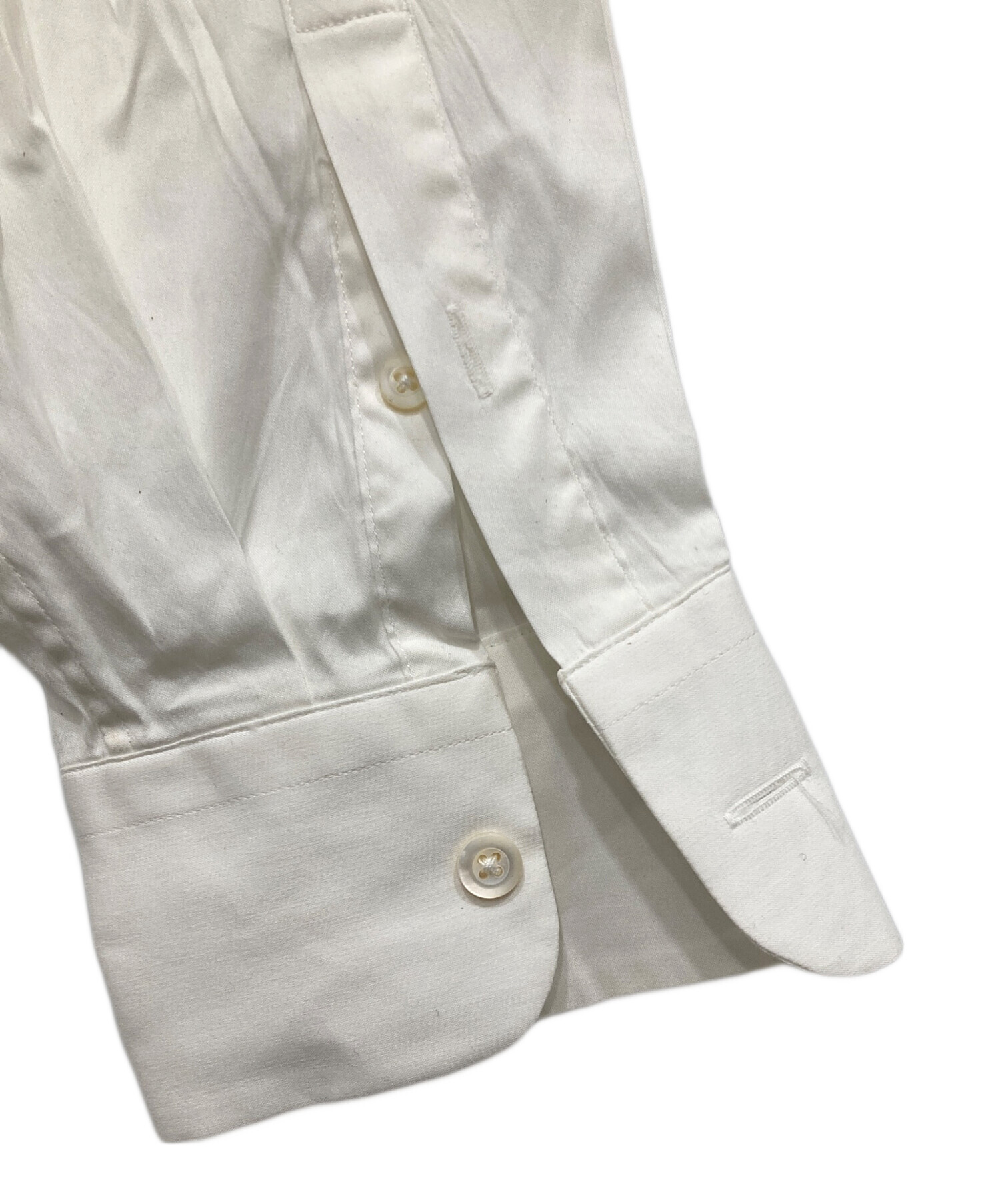 中古・古着通販】PRADA (プラダ) ドレスシャツ ホワイト サイズ:43/17