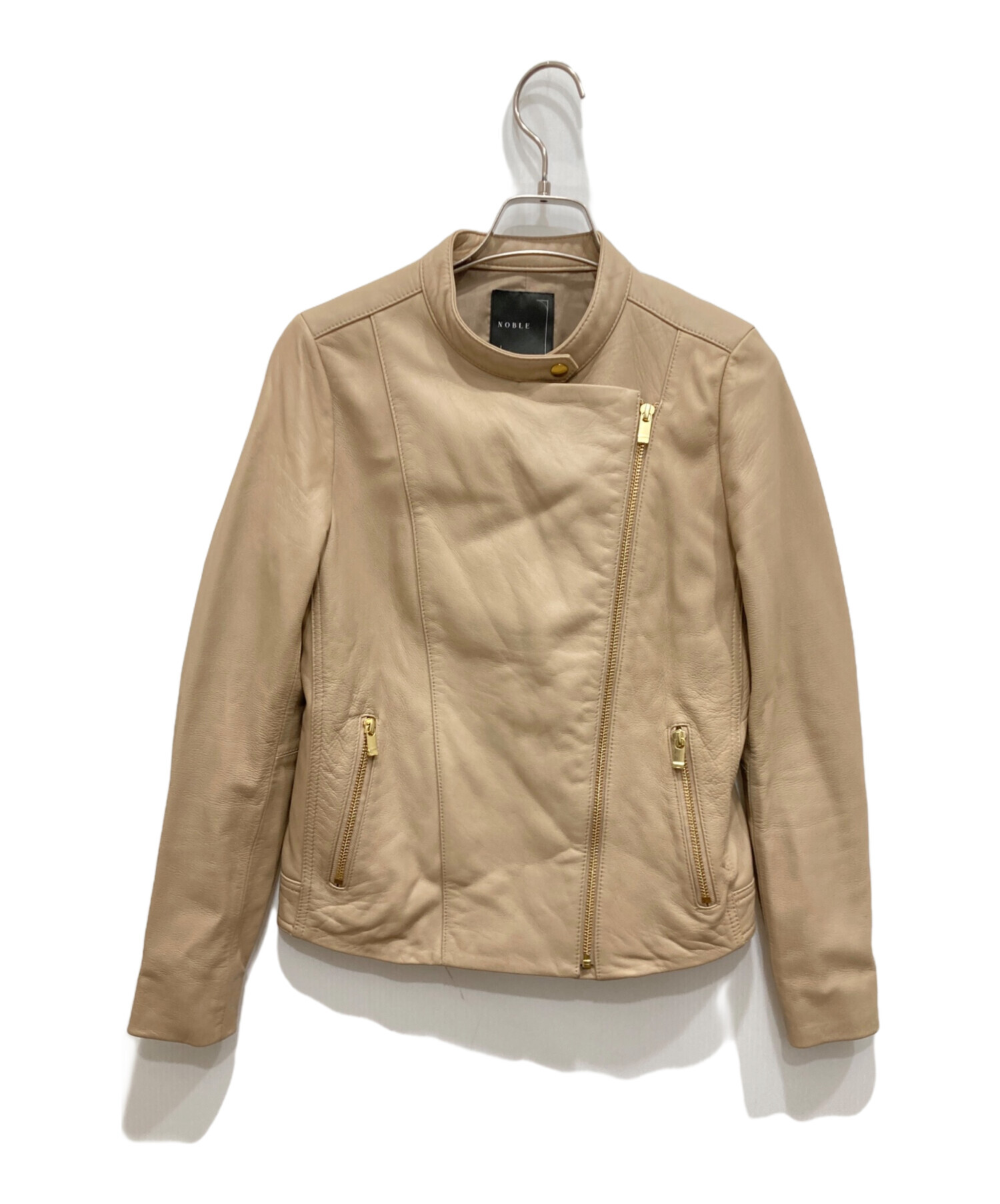 中古・古着通販】Noble (ノーブル) ソフトラムレザーライダース