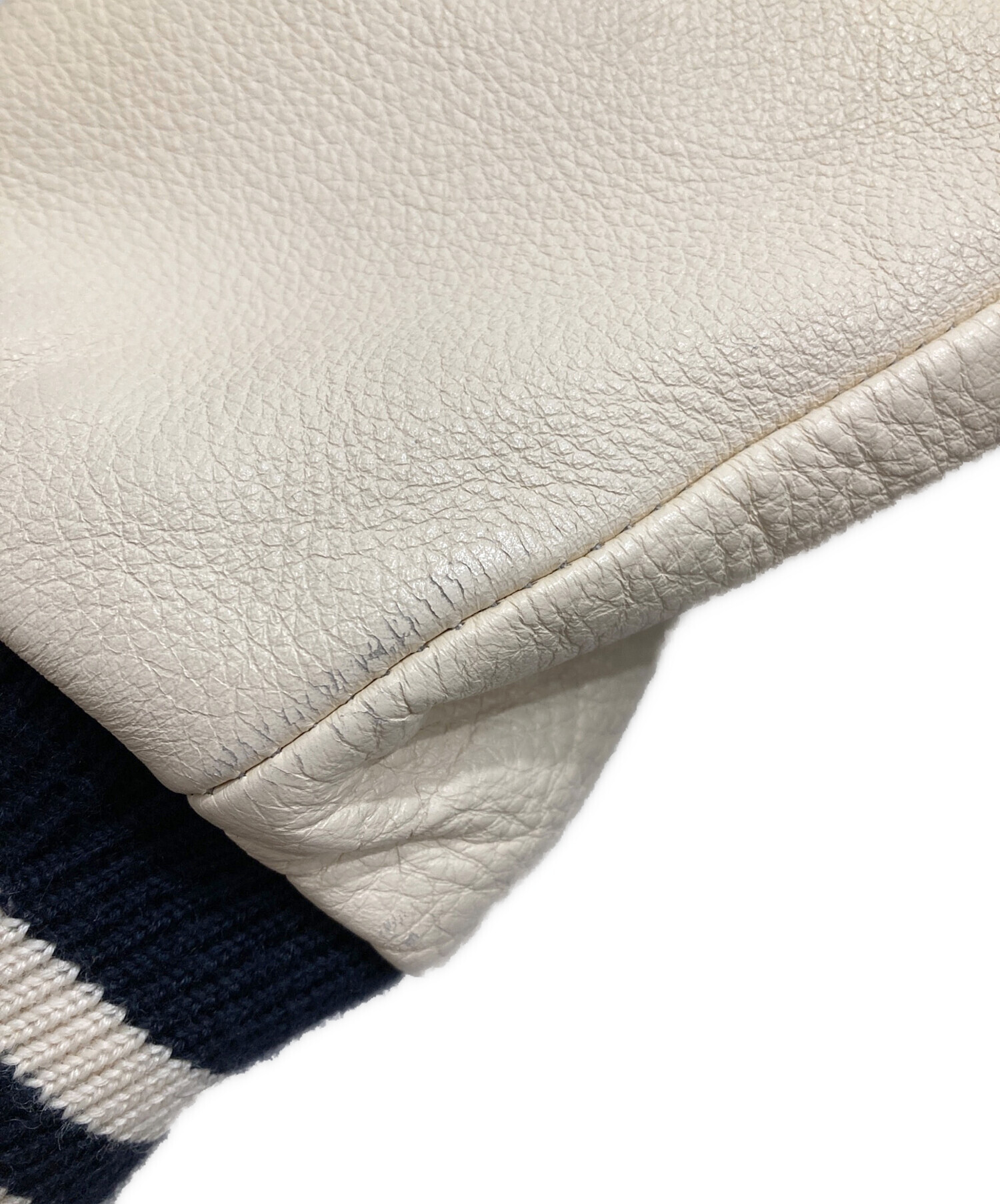 中古・古着通販】VAN JAC (ヴァン・ヂャケット) レザー切替スタジャン