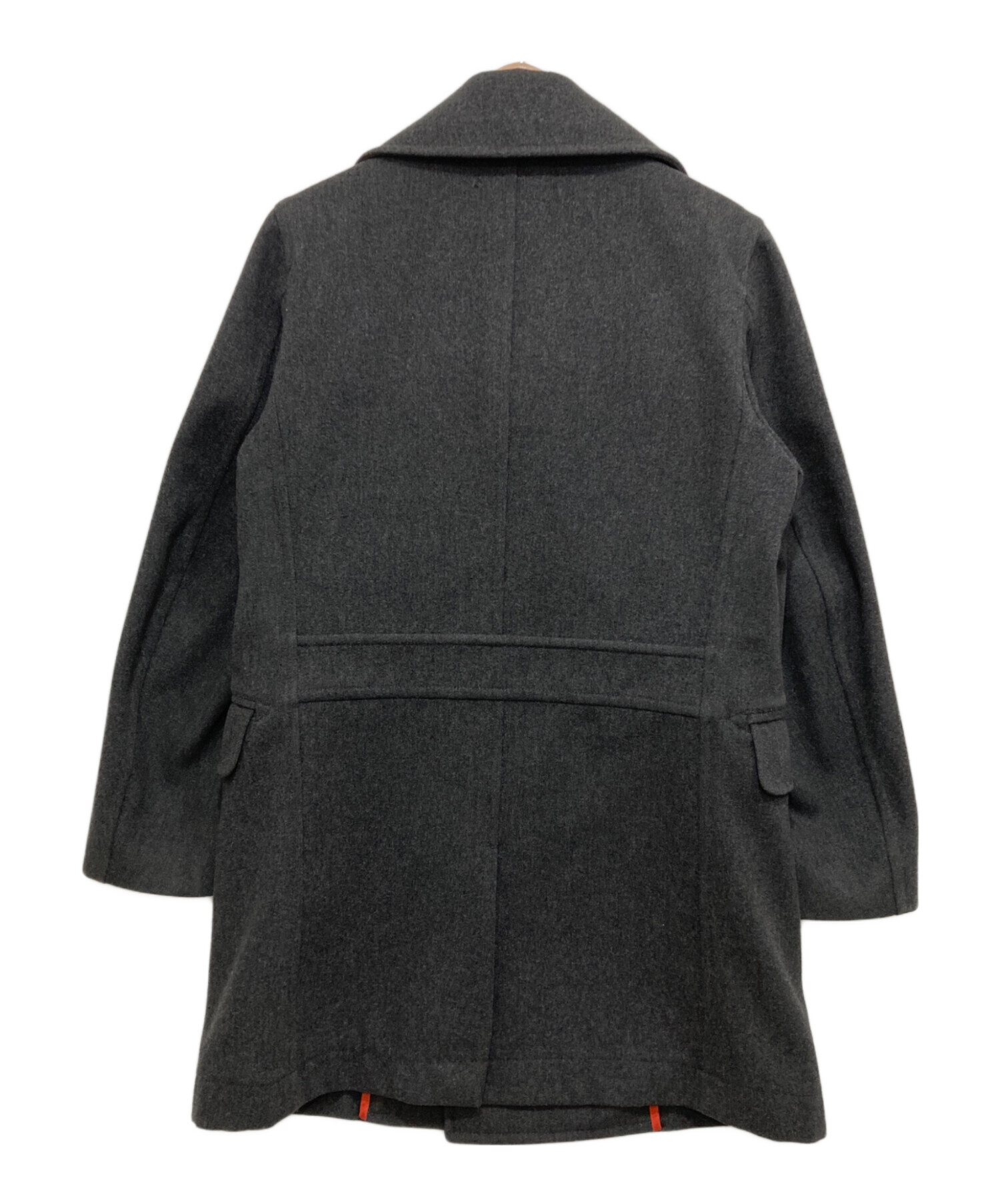 DIESEL ブラック ダブルブレストコート M 中古・古着通販】DIESEL (ディーゼル) ダブルブレストコート グレー