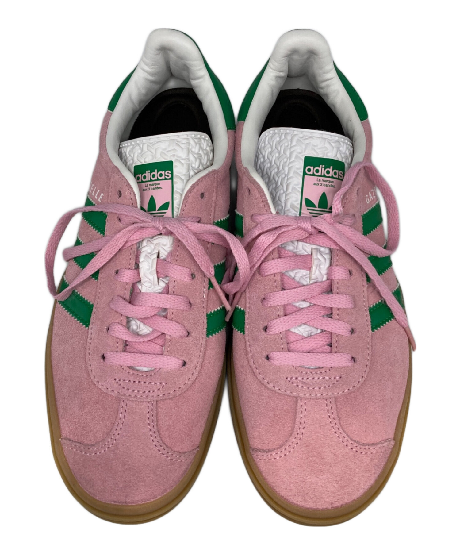 中古・古着通販】adidas (アディダス) ガゼルボールド ピンク×グリーン