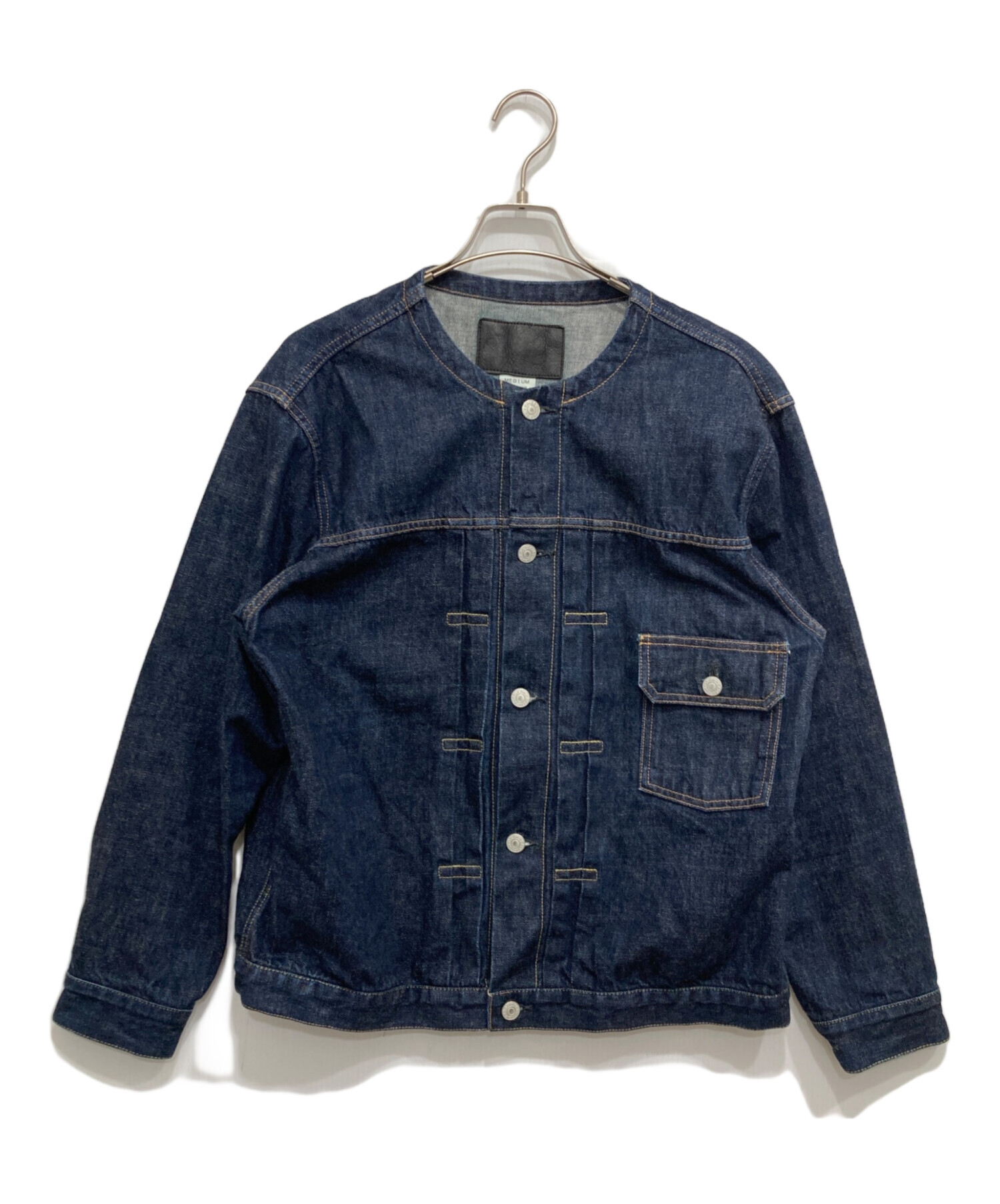 中古・古着通販】CALEE (キャリー) 1st ノーカラーデニムジャケット