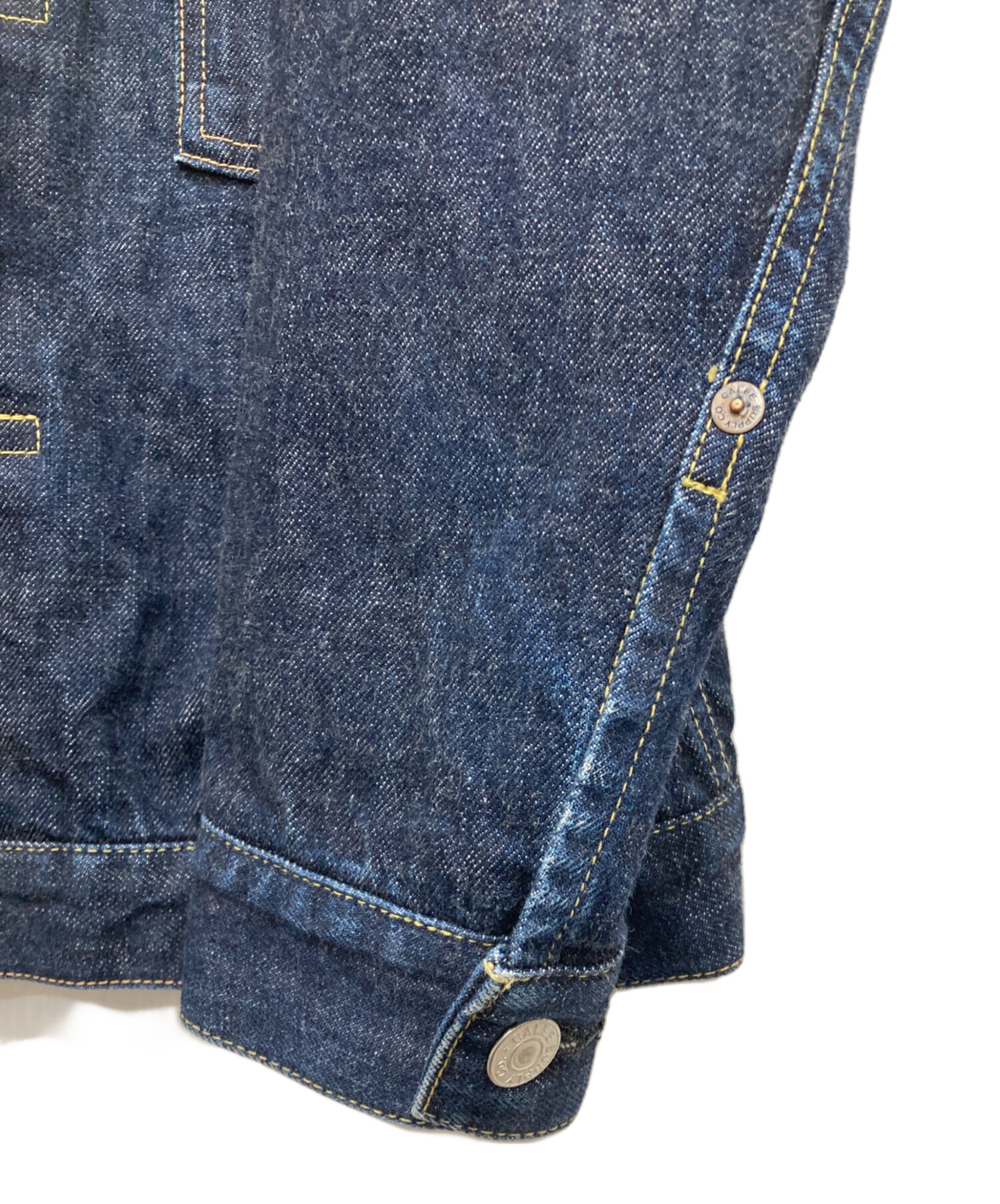 【美品】CALEE デニムジャケット　1stモデル 美品】CALEE キャリー 1stタイプ デニムジャケット Gジャン M - メルカリ