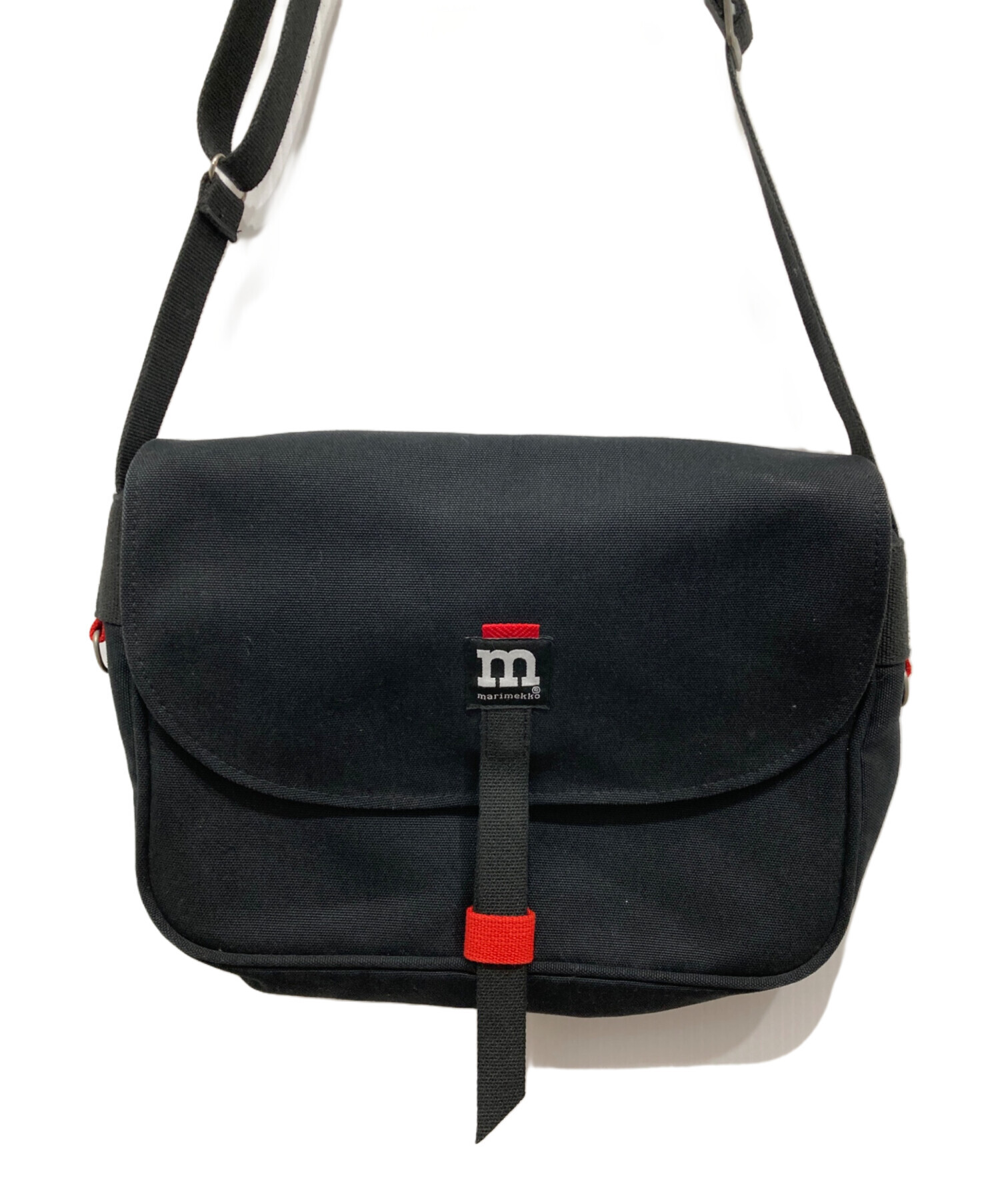 中古・古着通販】marimekko (マリメッコ) キャンバスショルダーバッグ 