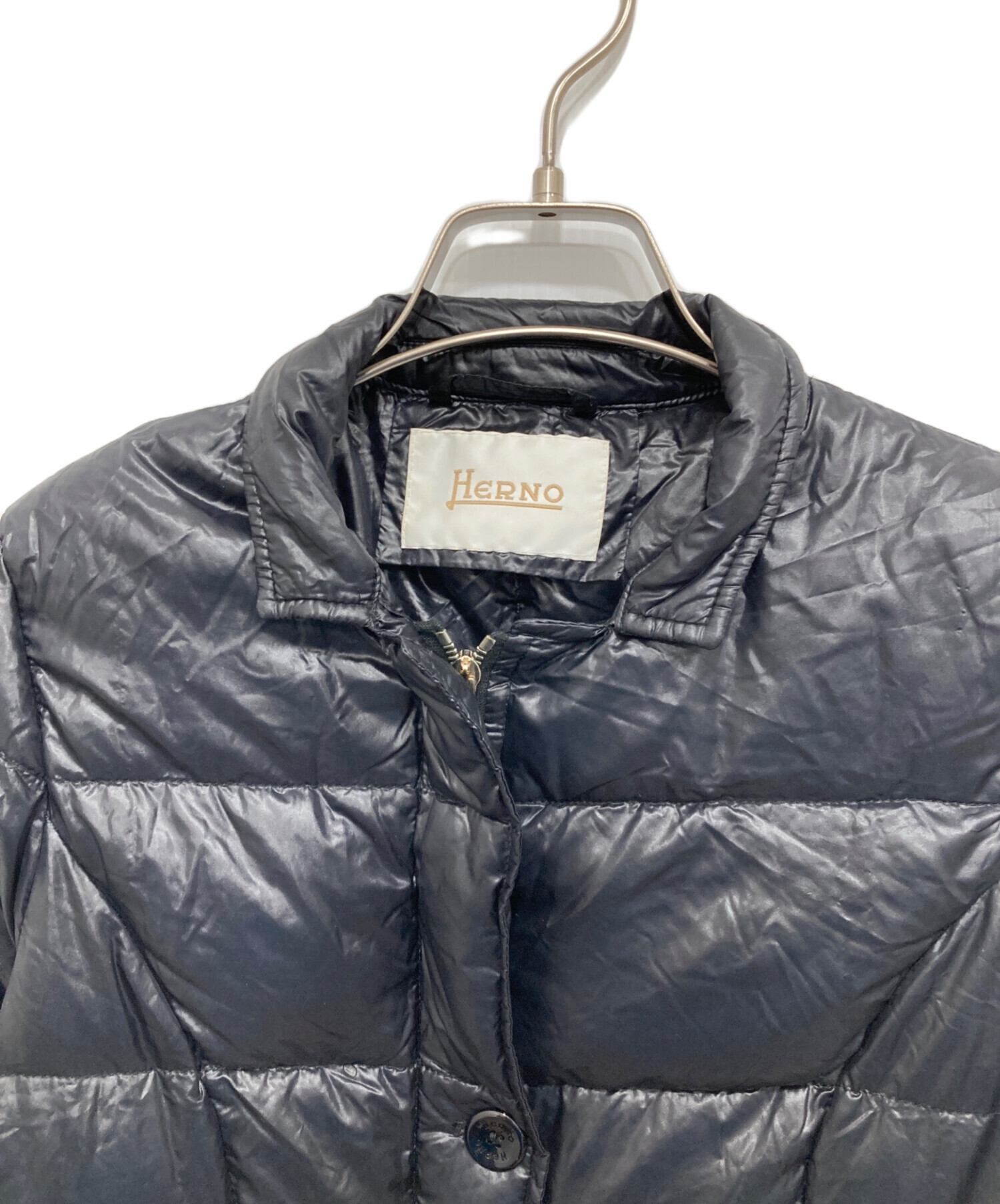 中古・古着通販】HERNO (ヘルノ) ダウンジャケット ブラック サイズ:38