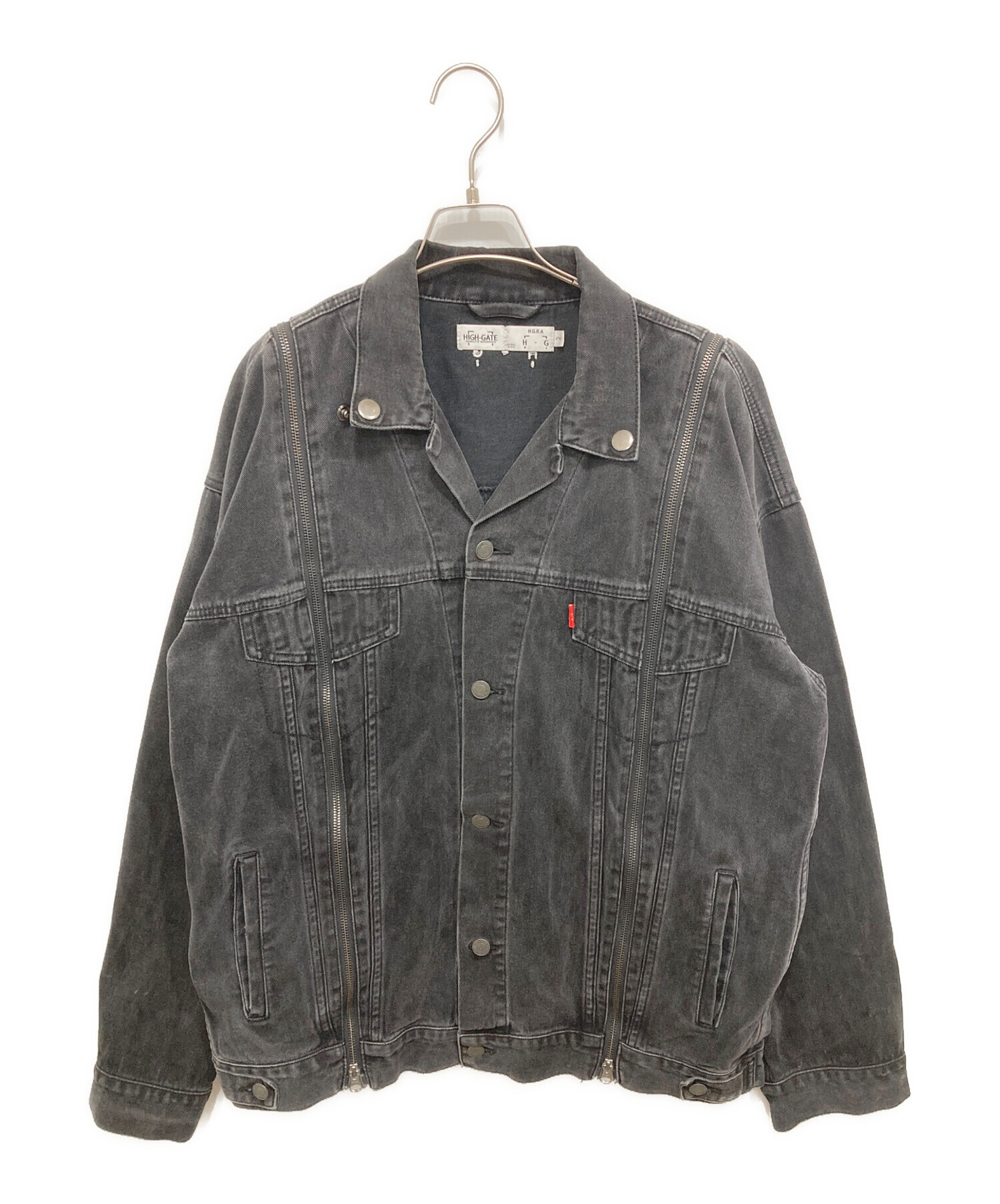 中古・古着通販】HIGH-GATE (ハイゲート) ZIPPER TRACK DENIM JKT 