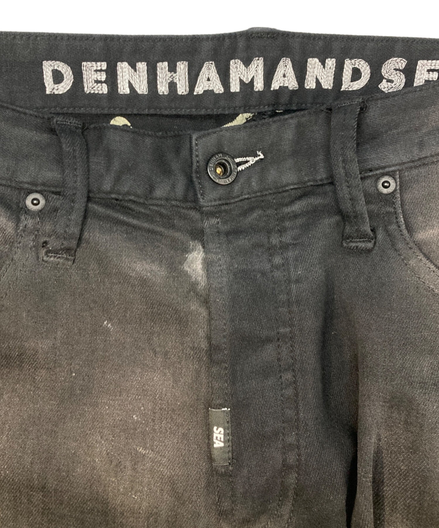 新品・デンハムジーンズ・ブラックサイズW36.L34 中古・古着通販】WIND AND SEA (ウィンダンシー) Denham (デンハム