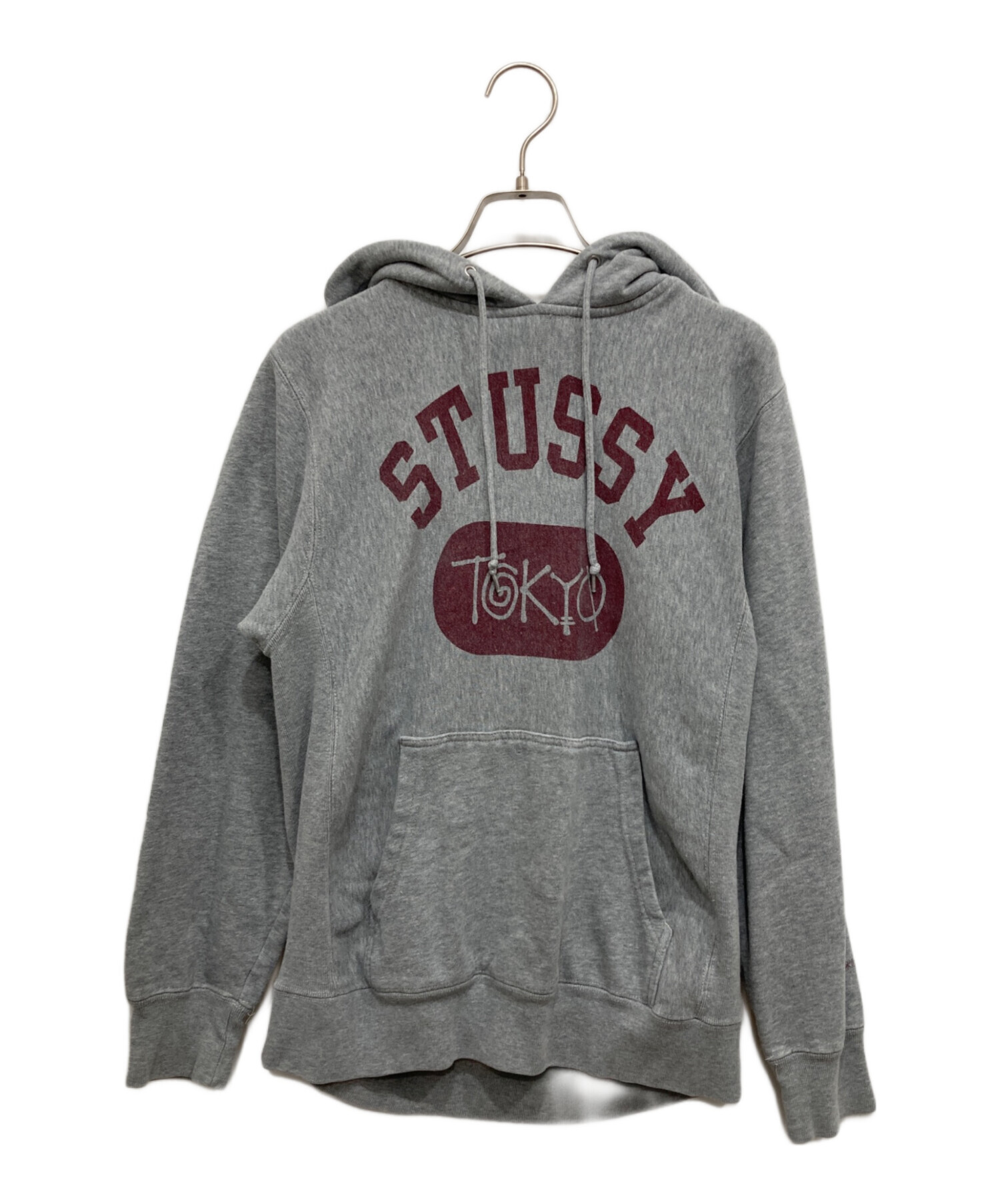 中古・古着通販】stussy (ステューシー) プリントロゴパーカー グレー 